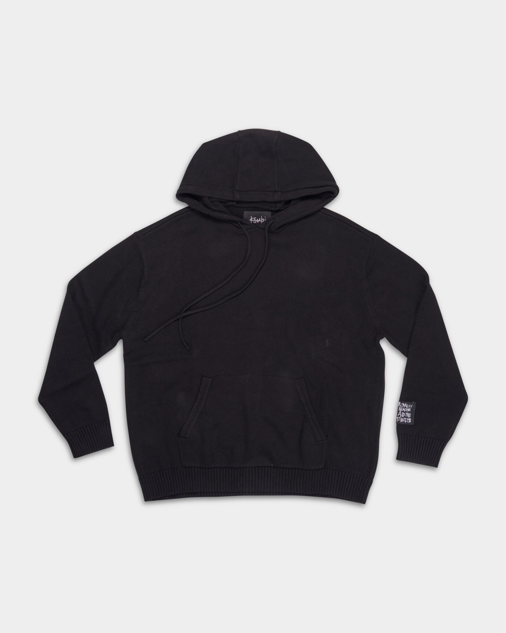 Ksubi Men's Knitted 1999 Knit Hoodie Black MPS25KW005 BLK