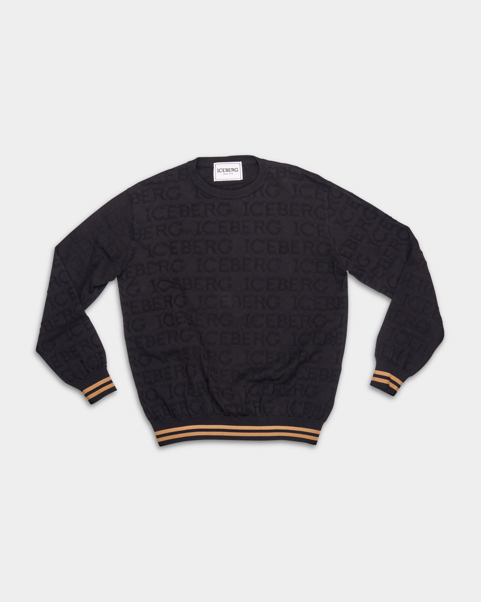 Iceberg Men's Round Neck Knitted I1P A009 7604 9000