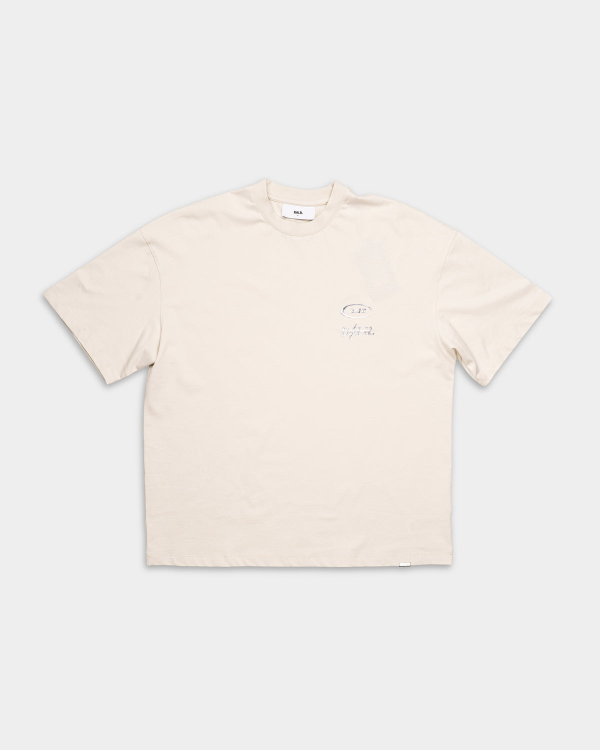 BALR Men's Metallic Box T Shirt B1112.1300 Light Beige