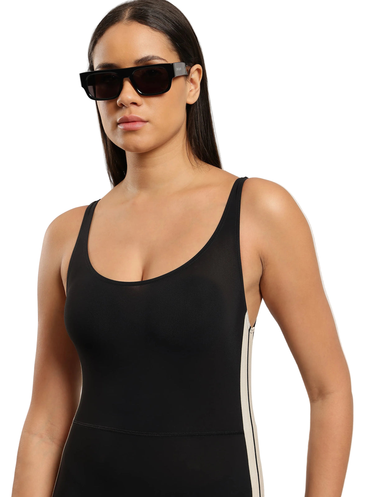 Palm Angels Womens Logo Active Track Jumpsuit | PWVP002S26FAB001-1003
