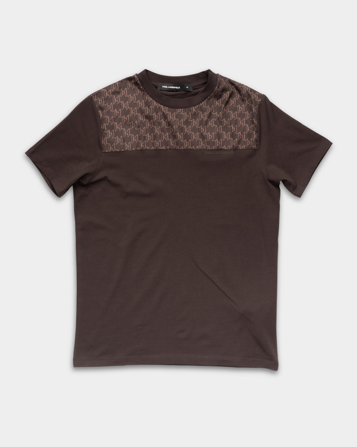 Karl Lagerfeld Men's T Shirt Crewneck Black/Brown | 7550305612-490