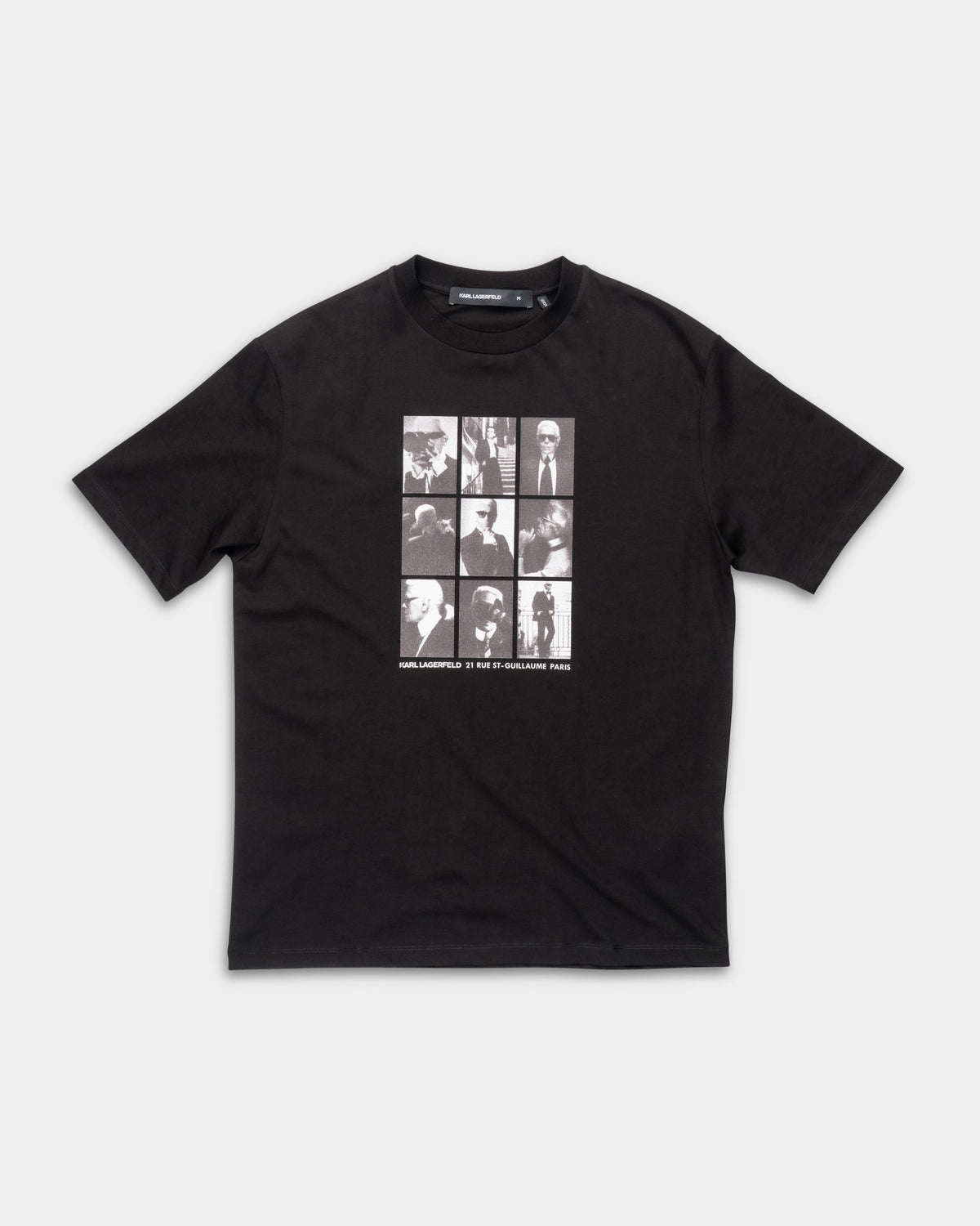 Karl Lagerfeld Men's T Shirt Crewneck Black | 7551495612-990