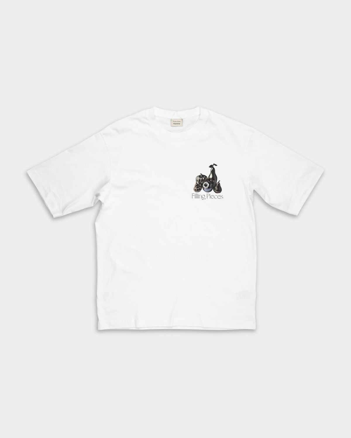 Filling Pieces Men's Chrome Fruit Boxy T Shirt White | 412620501291-110