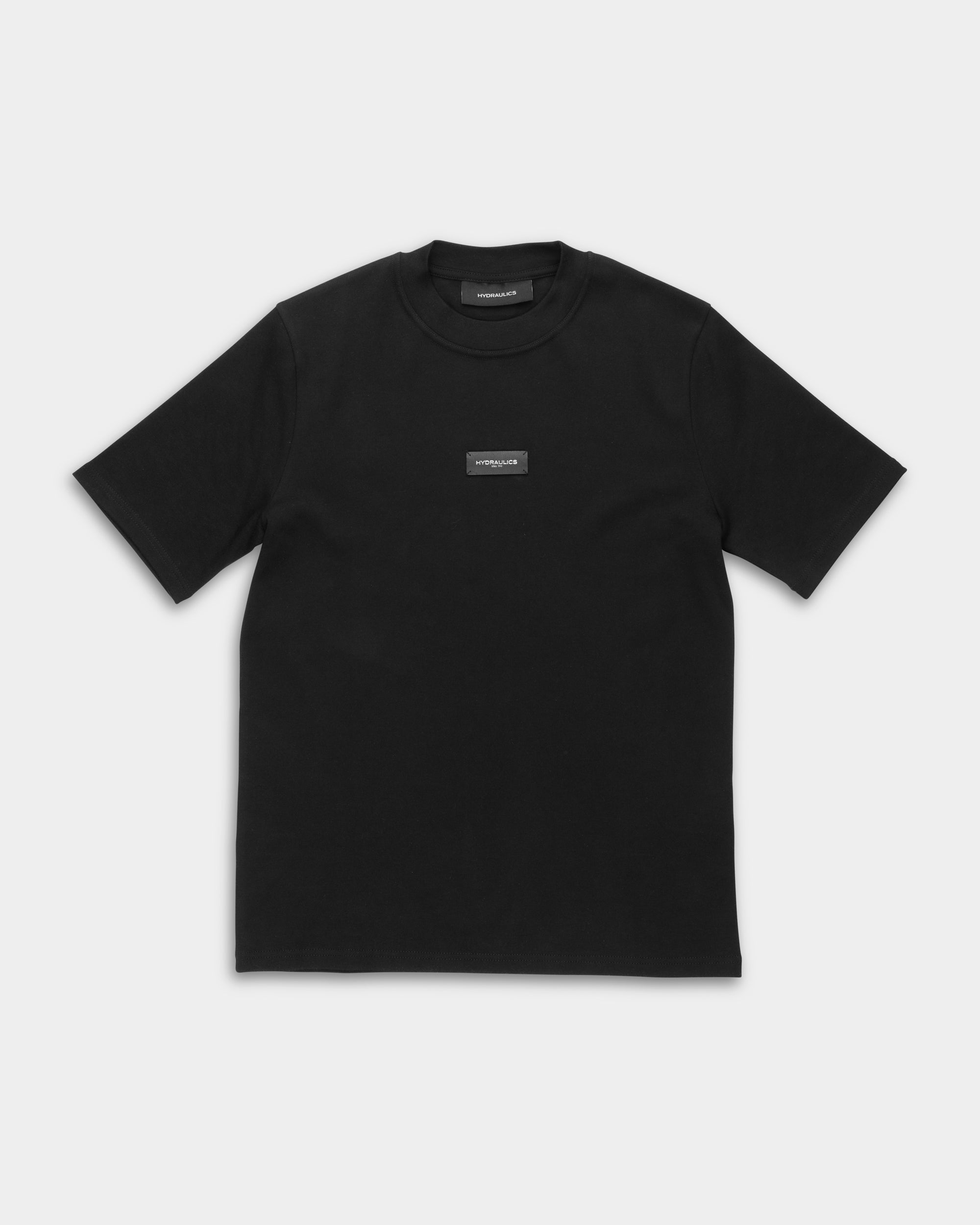 Hydraulics Men's Regular Fit Leather Badge T Shirt Black |