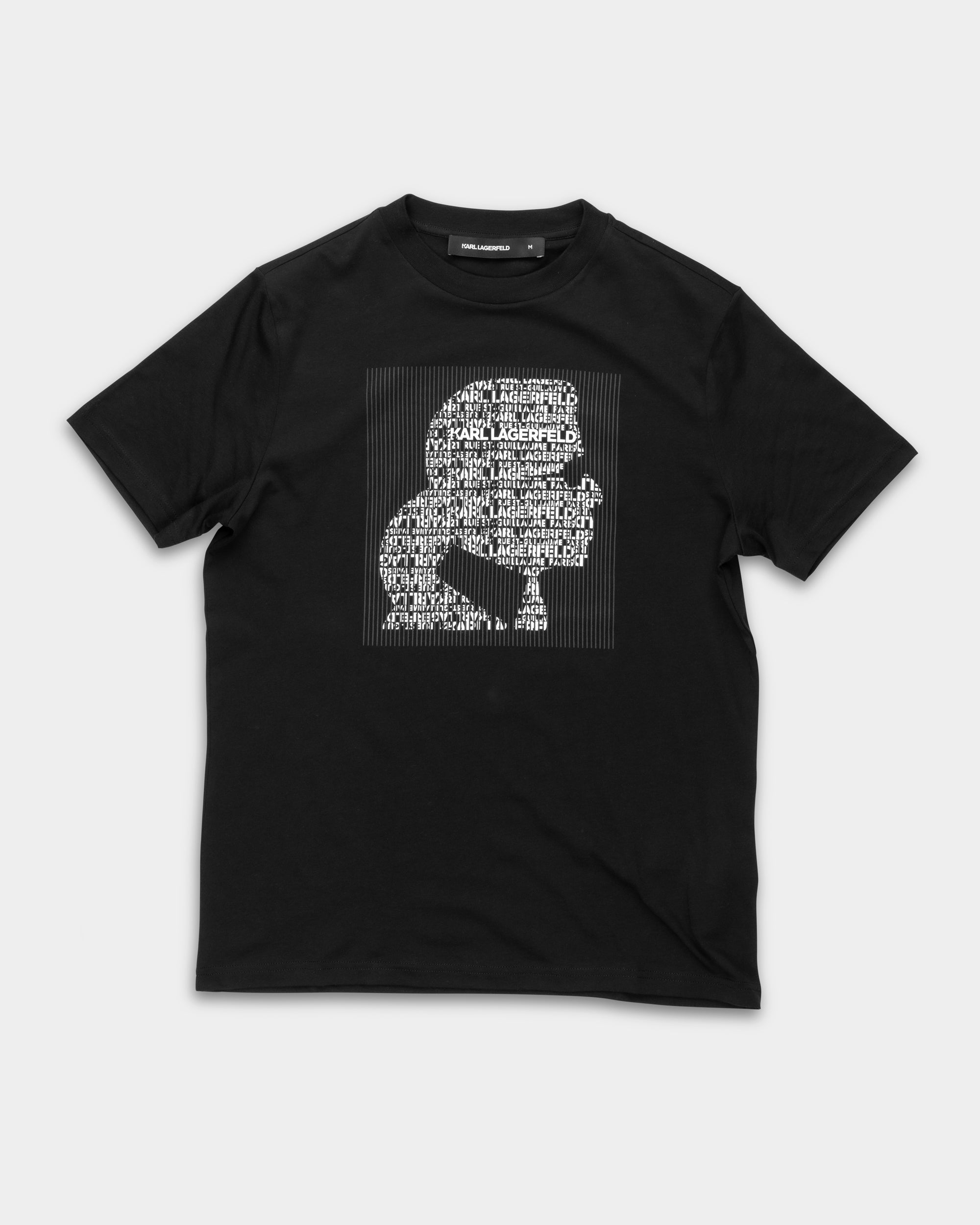Karl Lagerfeld Men's T Shirt Crewneck Black | 7550755612-990