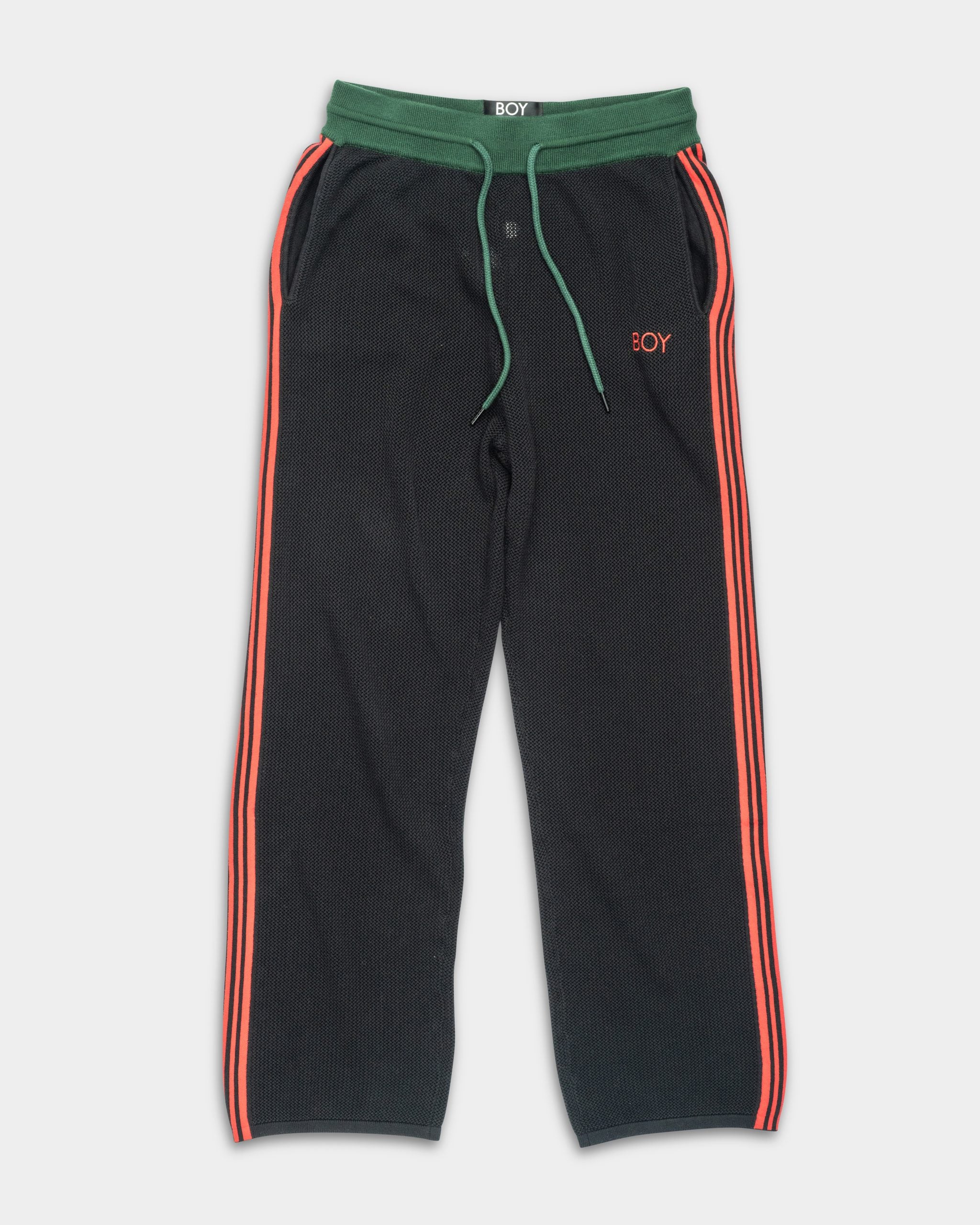BOY London Men's Crochet Tracksuit Trousers Black |