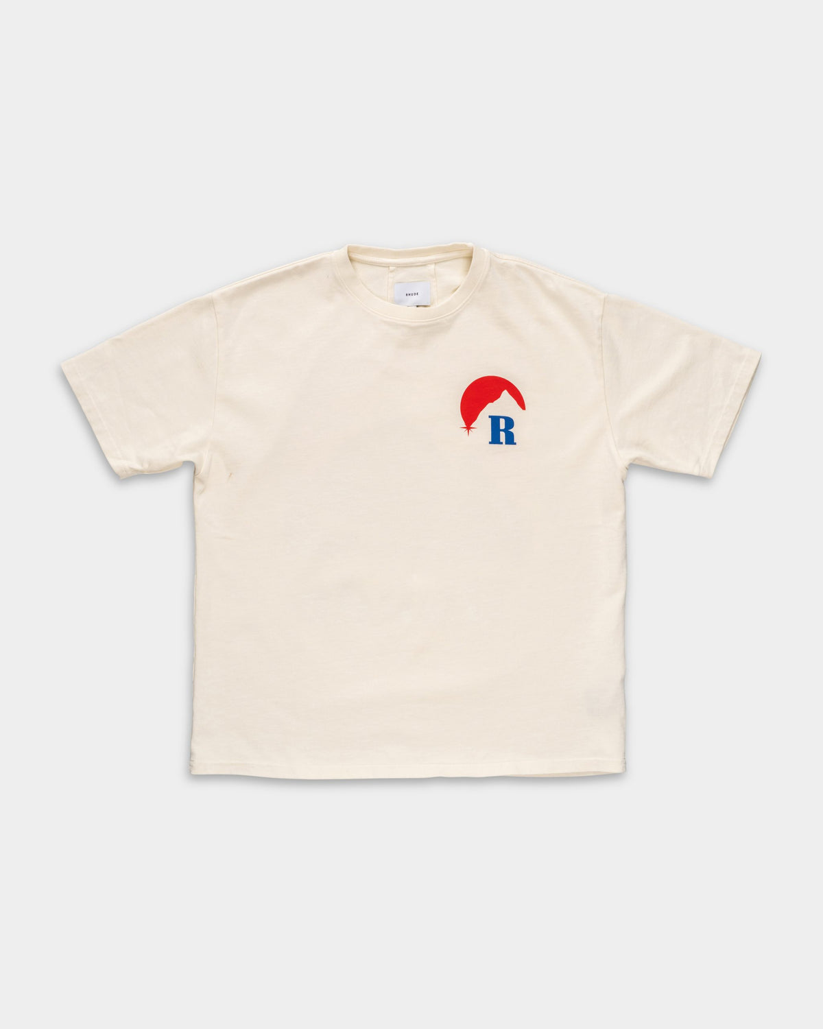 Rhude Men's Moonlight Regatta Tee Vintage White/Red/Blue | RHPS26TT18012-6010