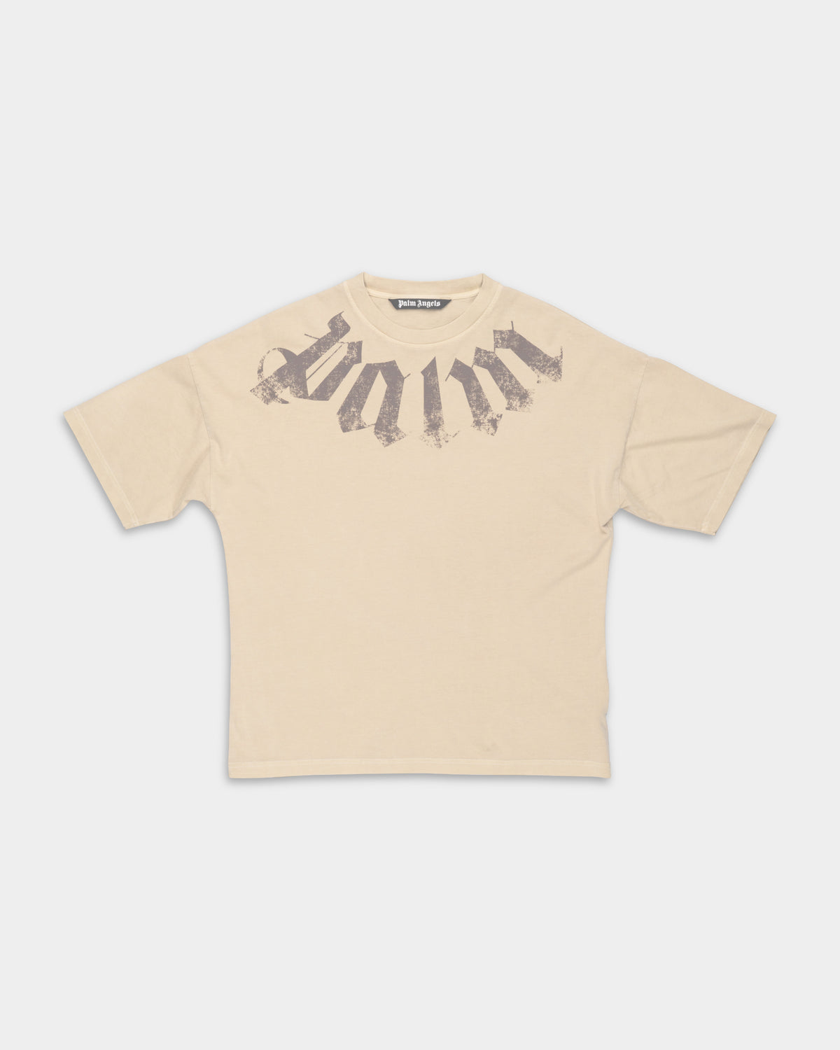 (Core) Palm Angels Men's Big Neck Logo Loose Tee | PMAA10DS26JER002-6160