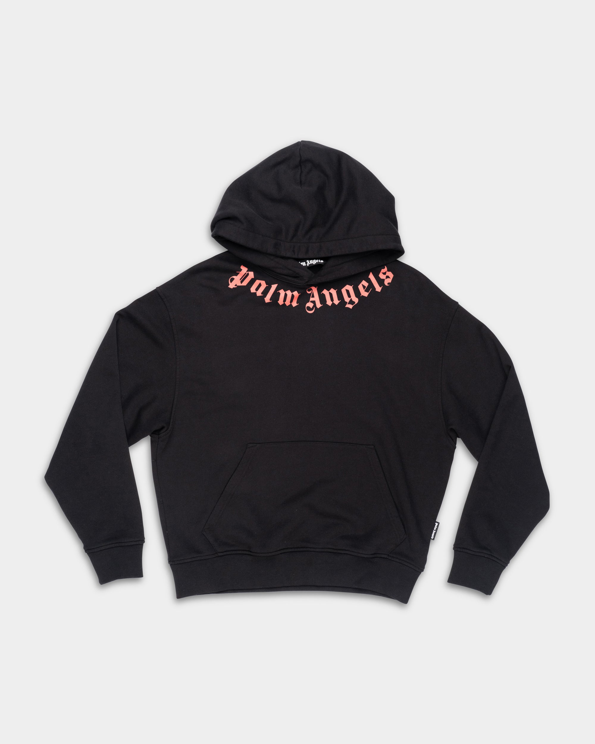 (Core) Palm Angels Men's Neck Logo Regular Hoodie | PMBB17DS26FLE007-1025