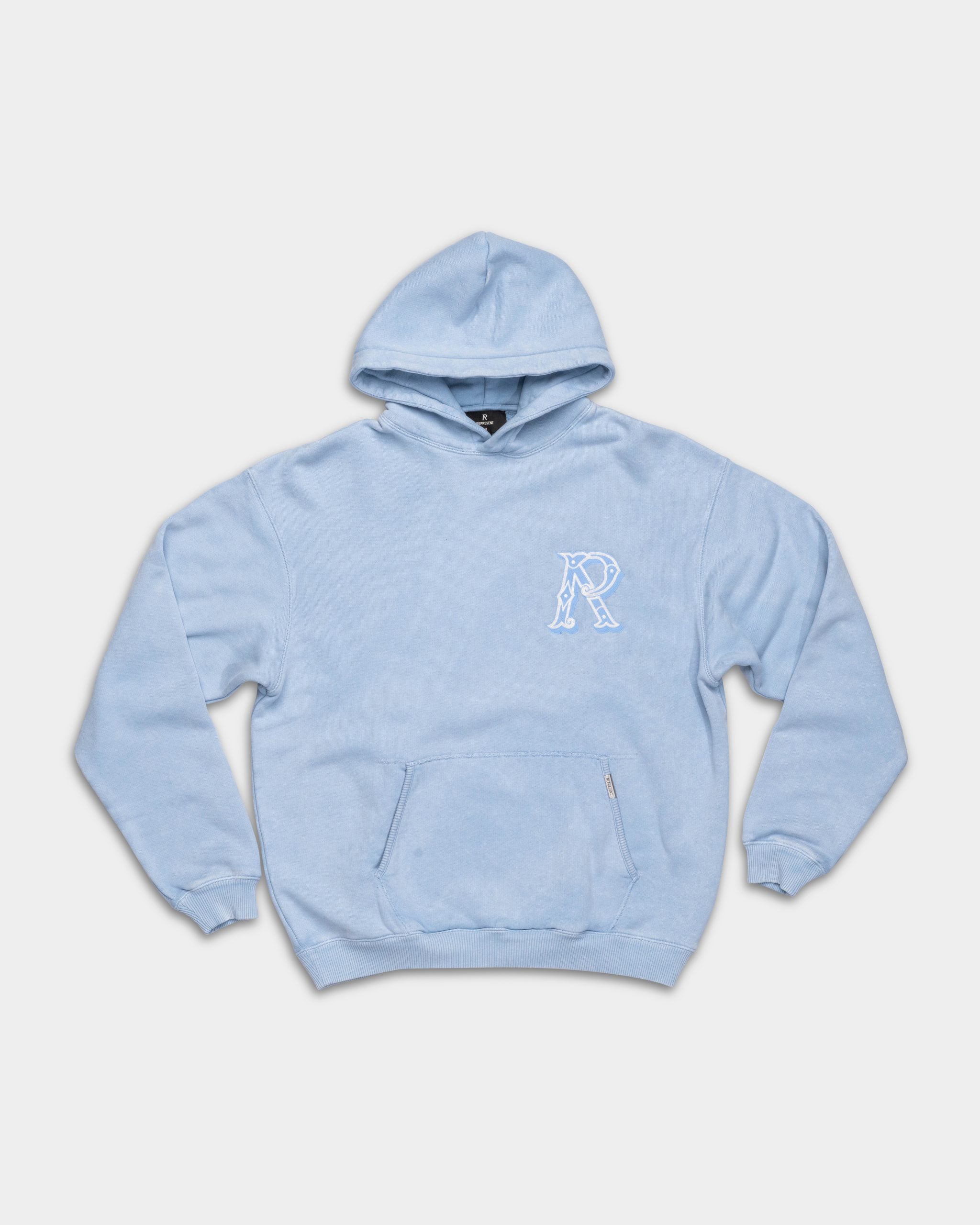 Represent Men's Western Initial Hoodie | MLM100619-08-Mountain Bluebird