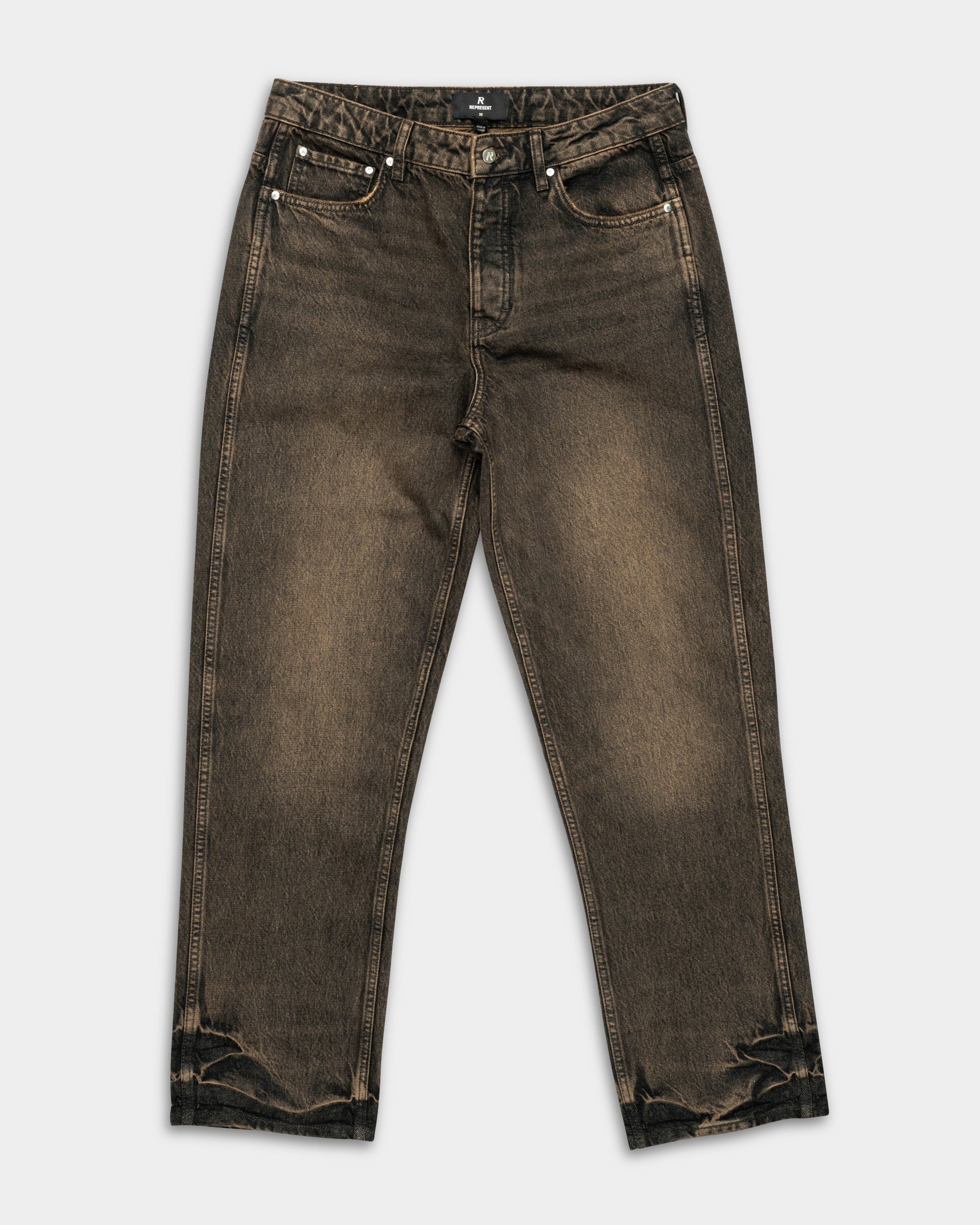Represent Men's R2 Straight Leg Denim | MLM100499-16-Bark