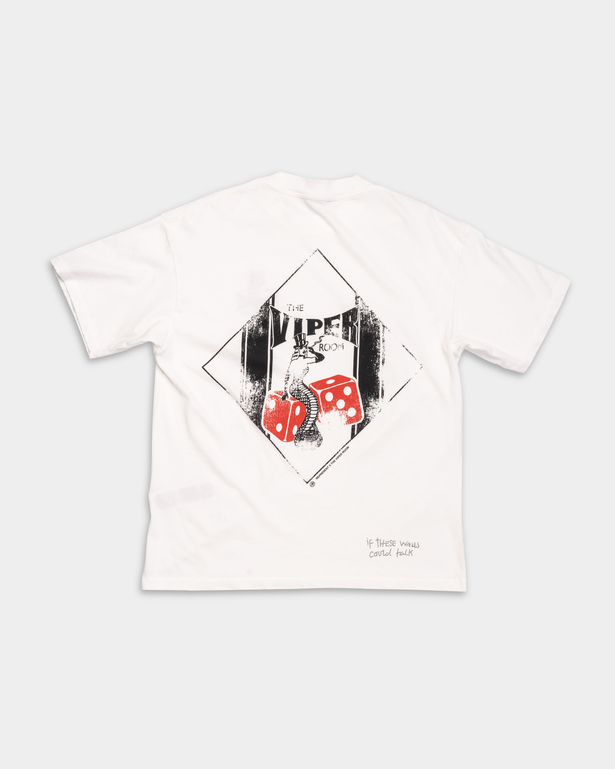 Represent Men's The Viper Room Dice T Shirt | MLM100598-72-Flat White