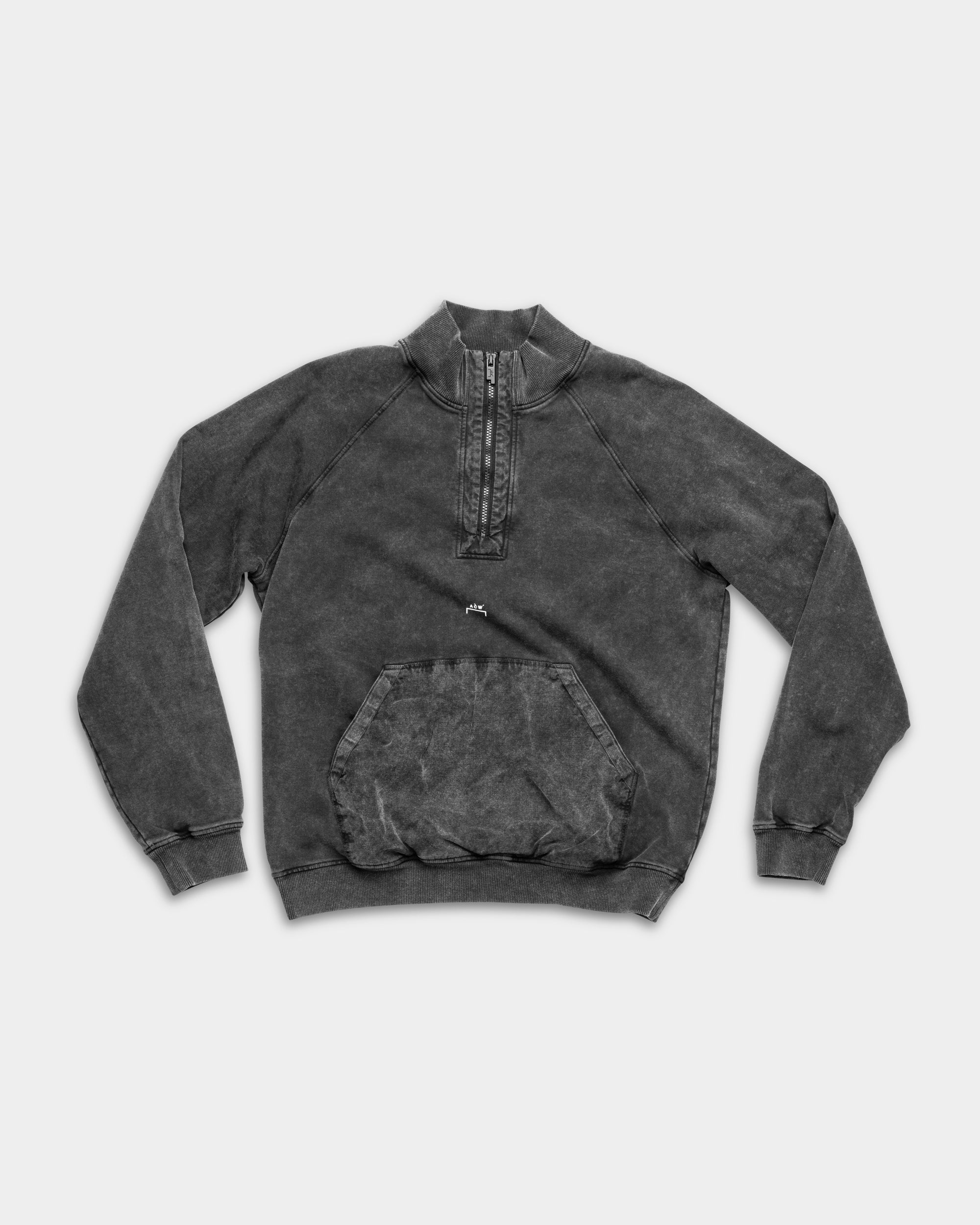 A Cold Wall Men's Padstow 1/4 Zip Sweatshirt | ACWMW2440-50-Onyx