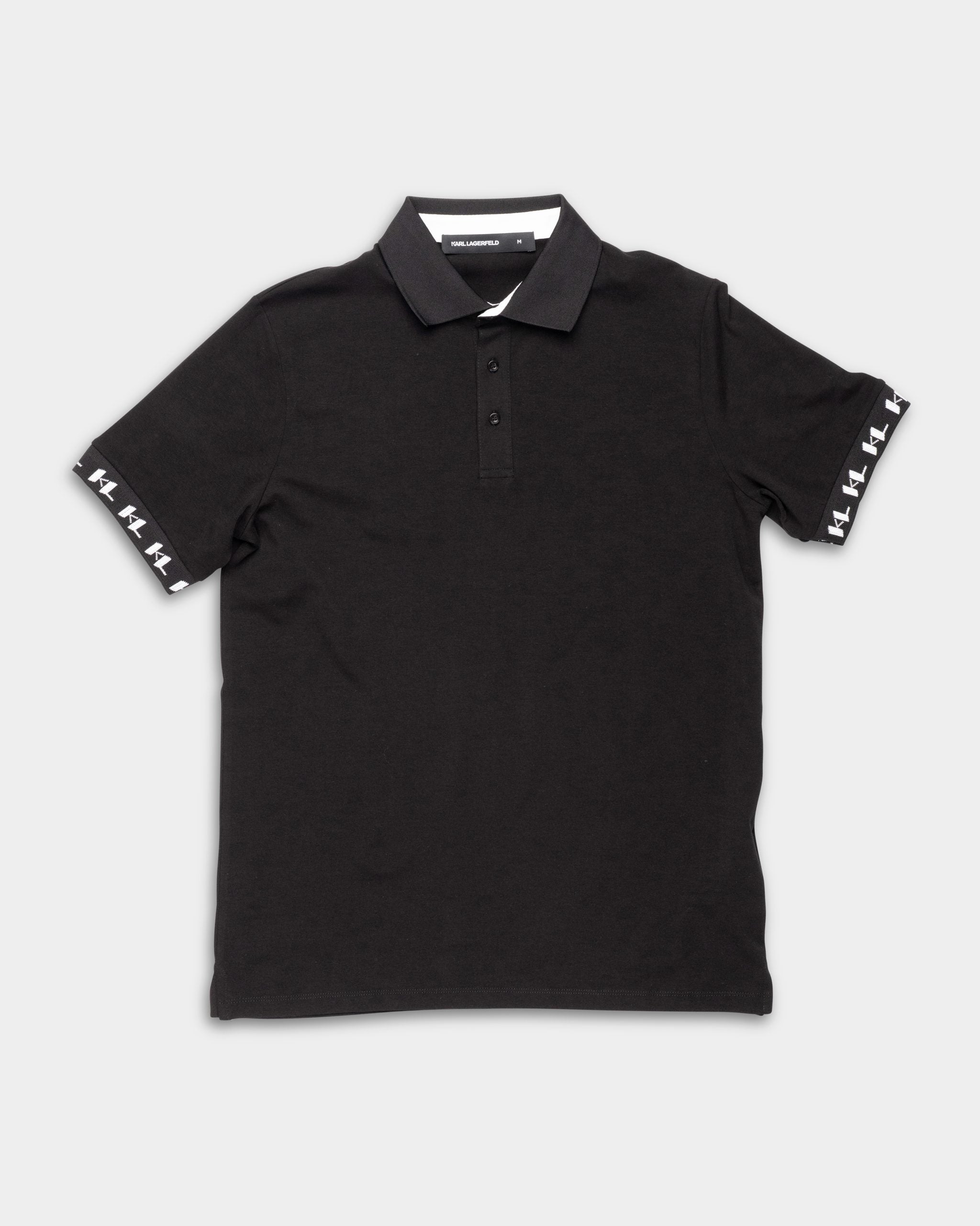 Karl Lagerfeld Mens Polo Black | 745020562221-990