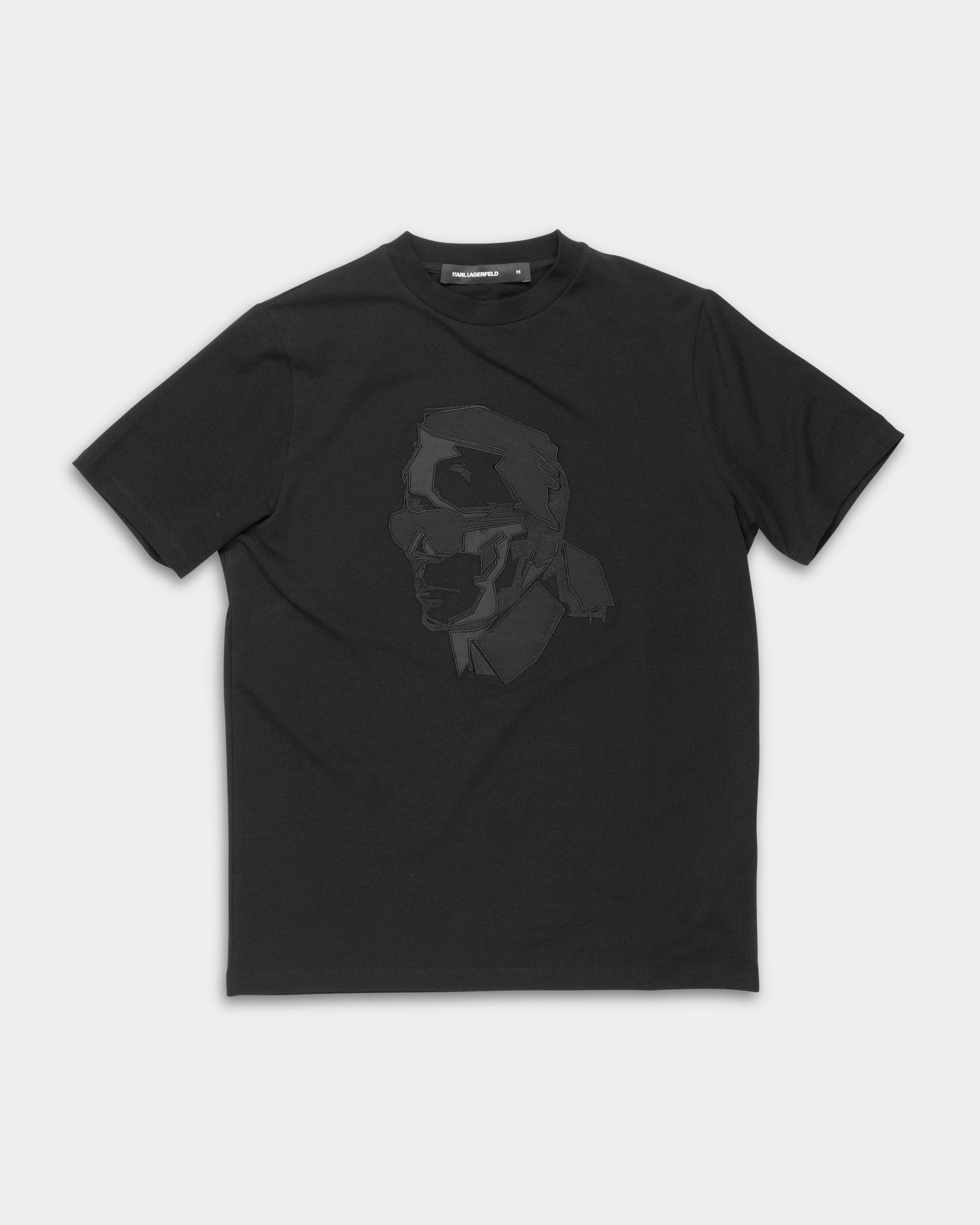 Karl Lagerfeld Mens Crewneck T Shirt Black | 755036562221-990