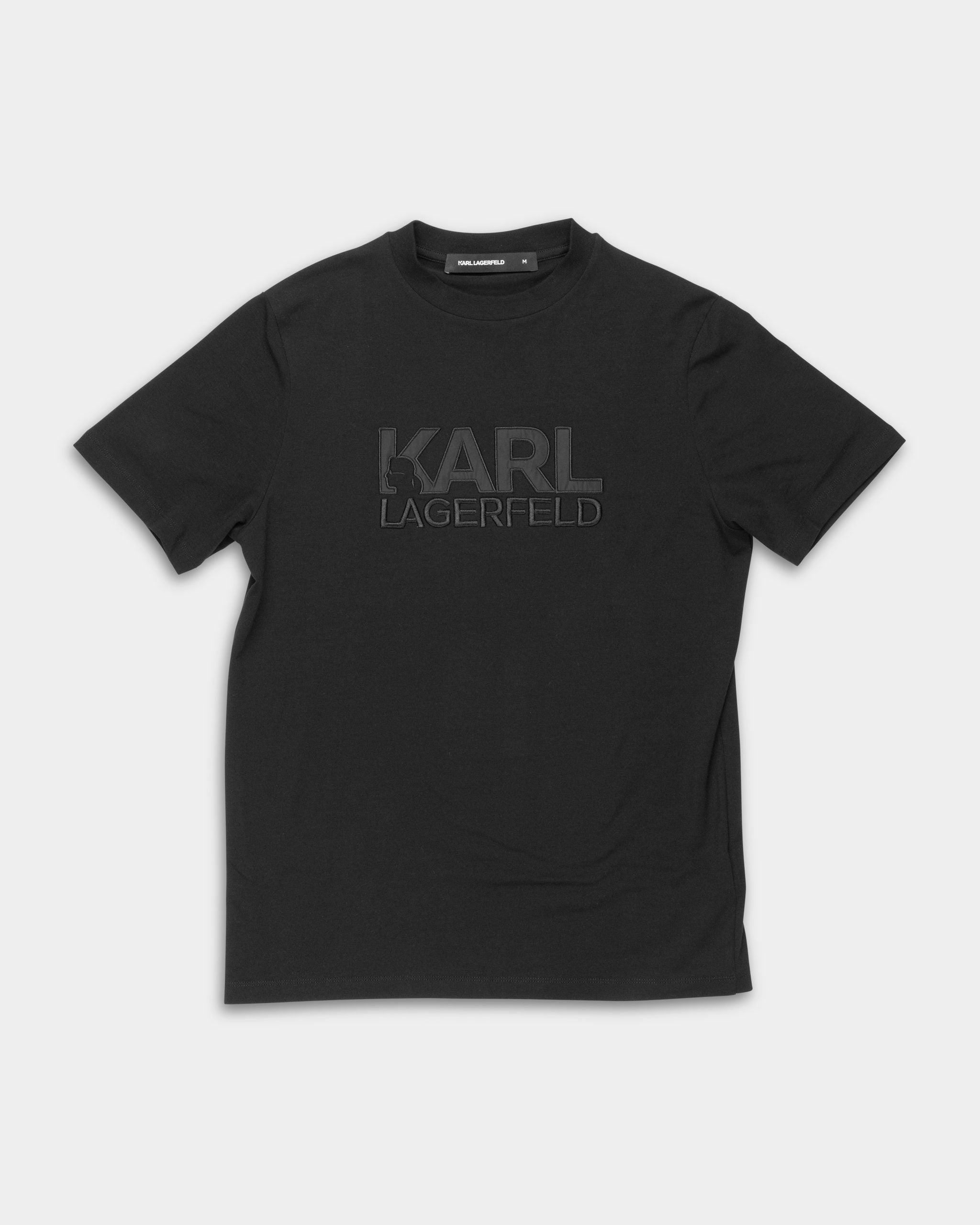 Karl Lagerfeld Mens Crewneck T Shirt Black | 755035562221-990