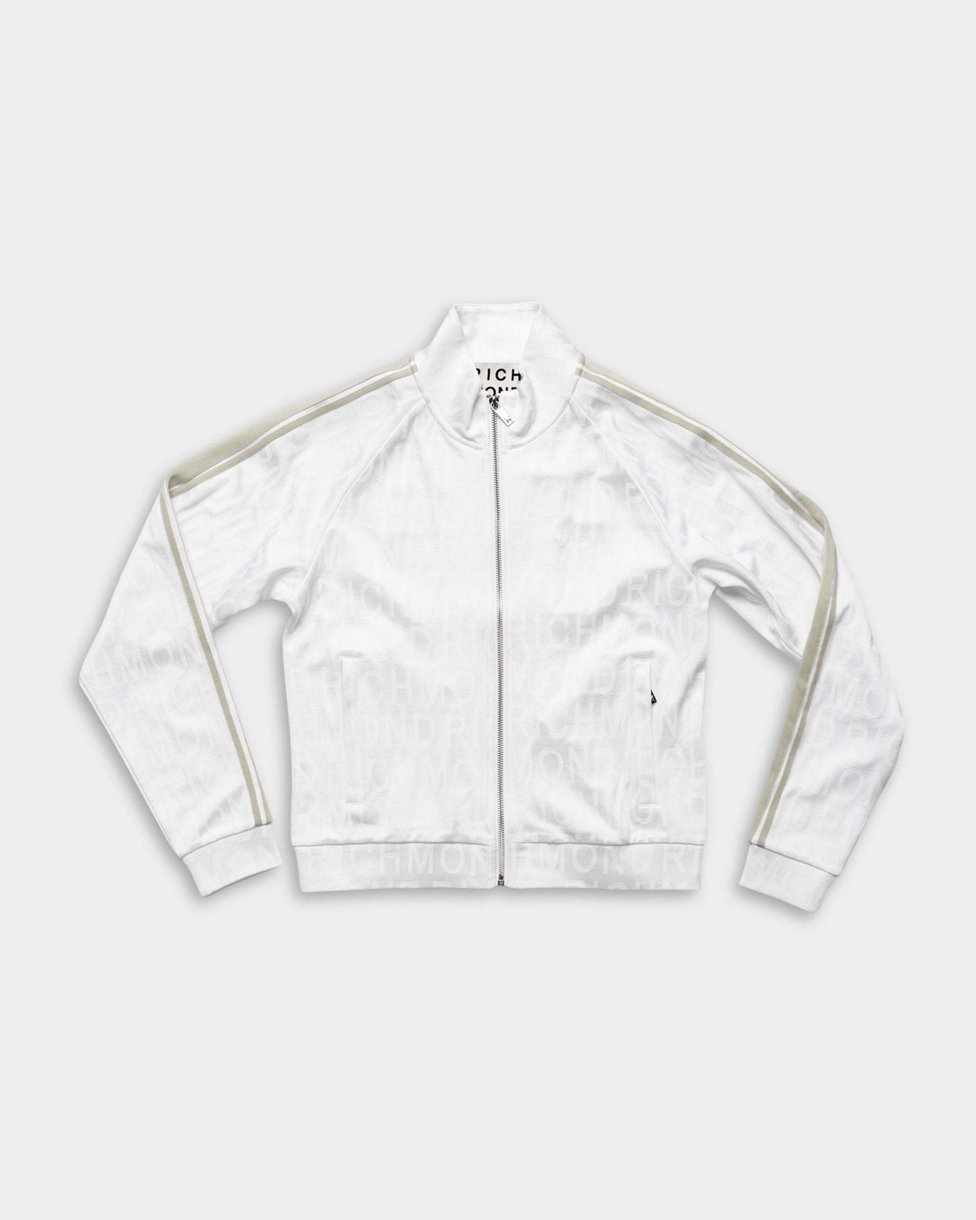 John Richmond Ladies Alkamar Zip Sweatshirt | UWP26006FEHB-White