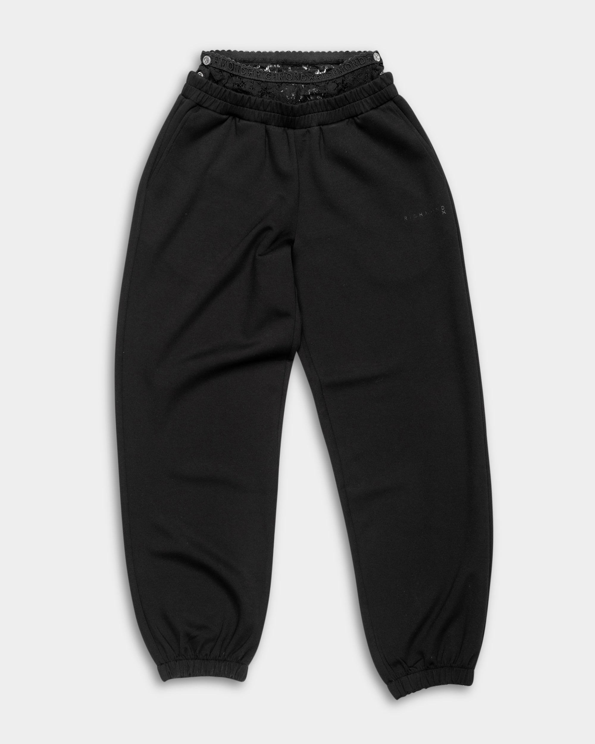John Richmond Ladies Badarpu Fleece Pants | UWP26055PAHB-Black