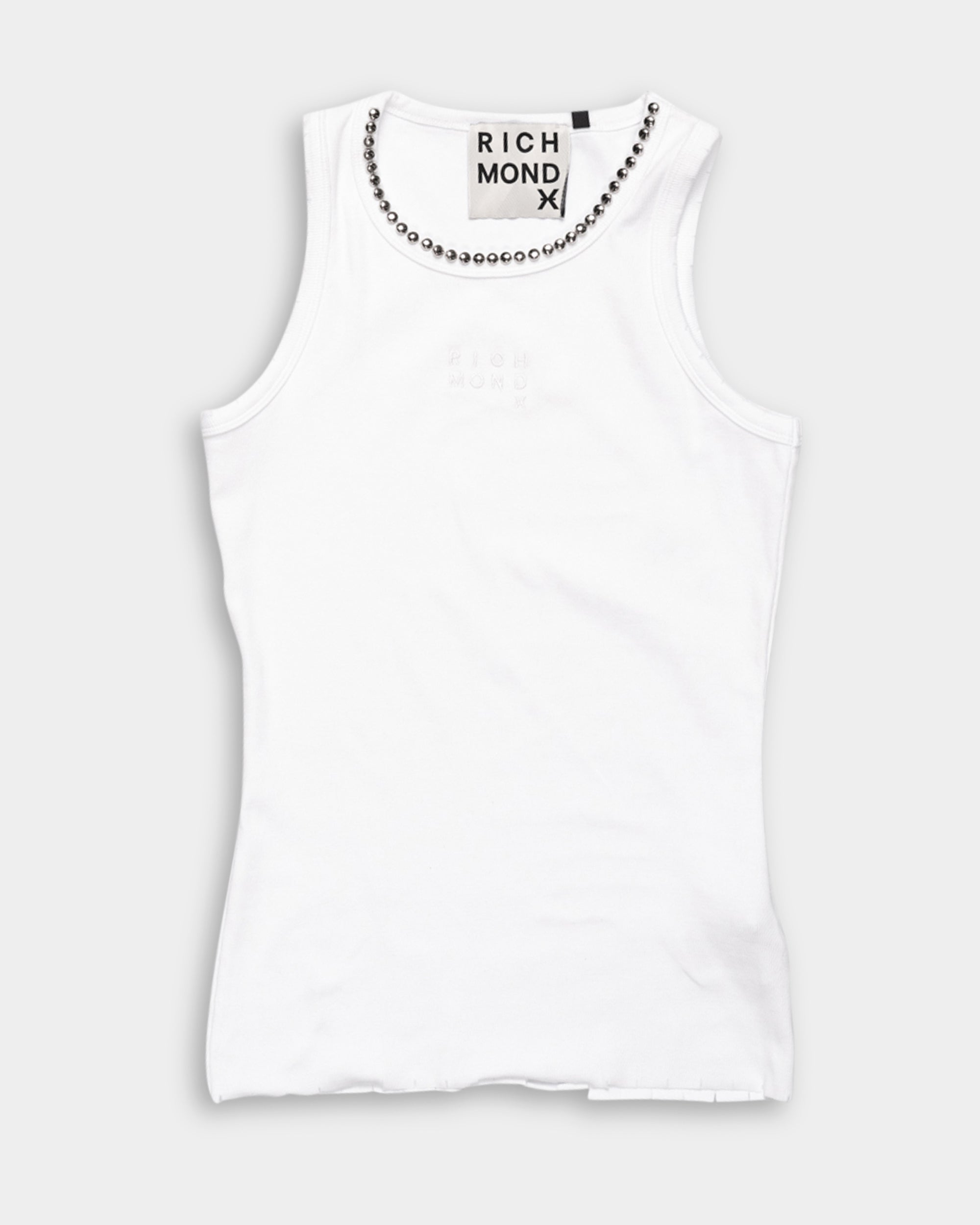 John Richmond Ladies Dario Singlet | UWP26095CNT9-White