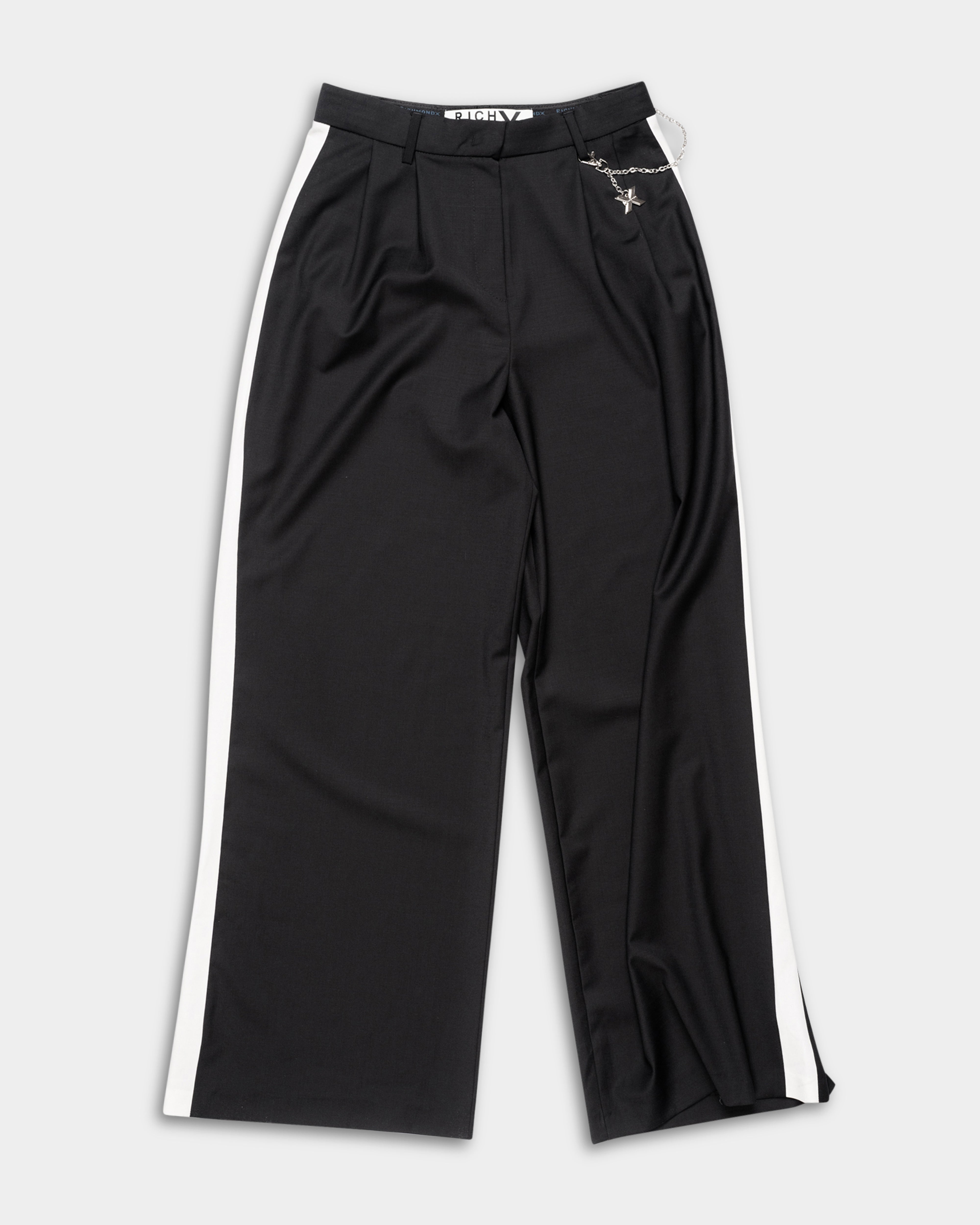John Richmond Ladies Cashid Pants | UWP2619PAMAN-Black/Wht