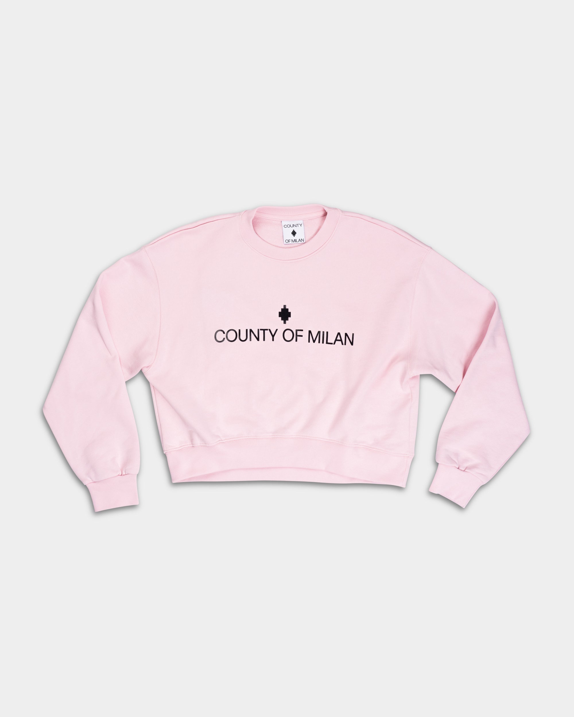 County of Milan Ladies Crop Sweater | 26ECM30108-Rose