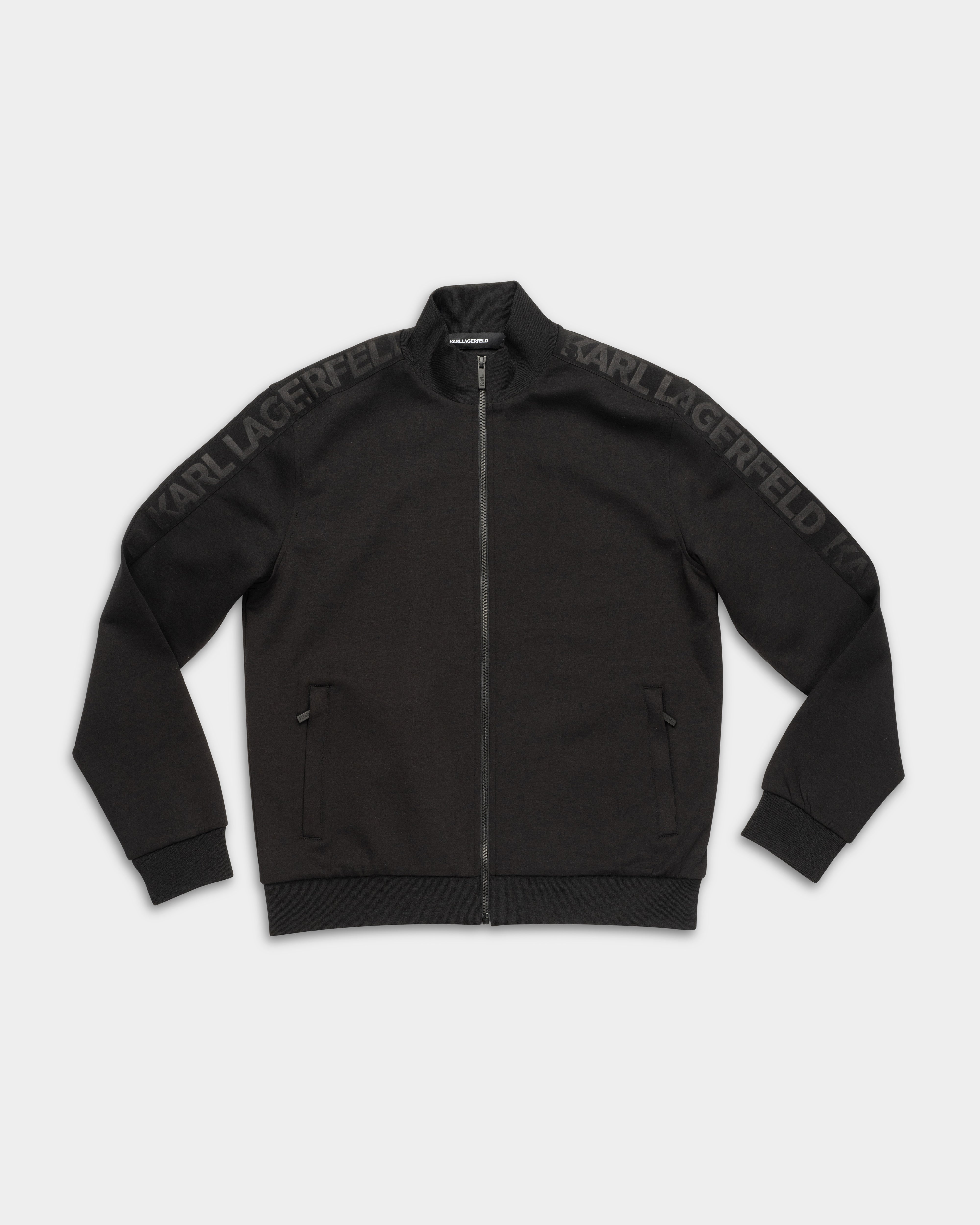 Karl Lagerfeld Mens Sweat Zip Jacket Black | 705015562901-990