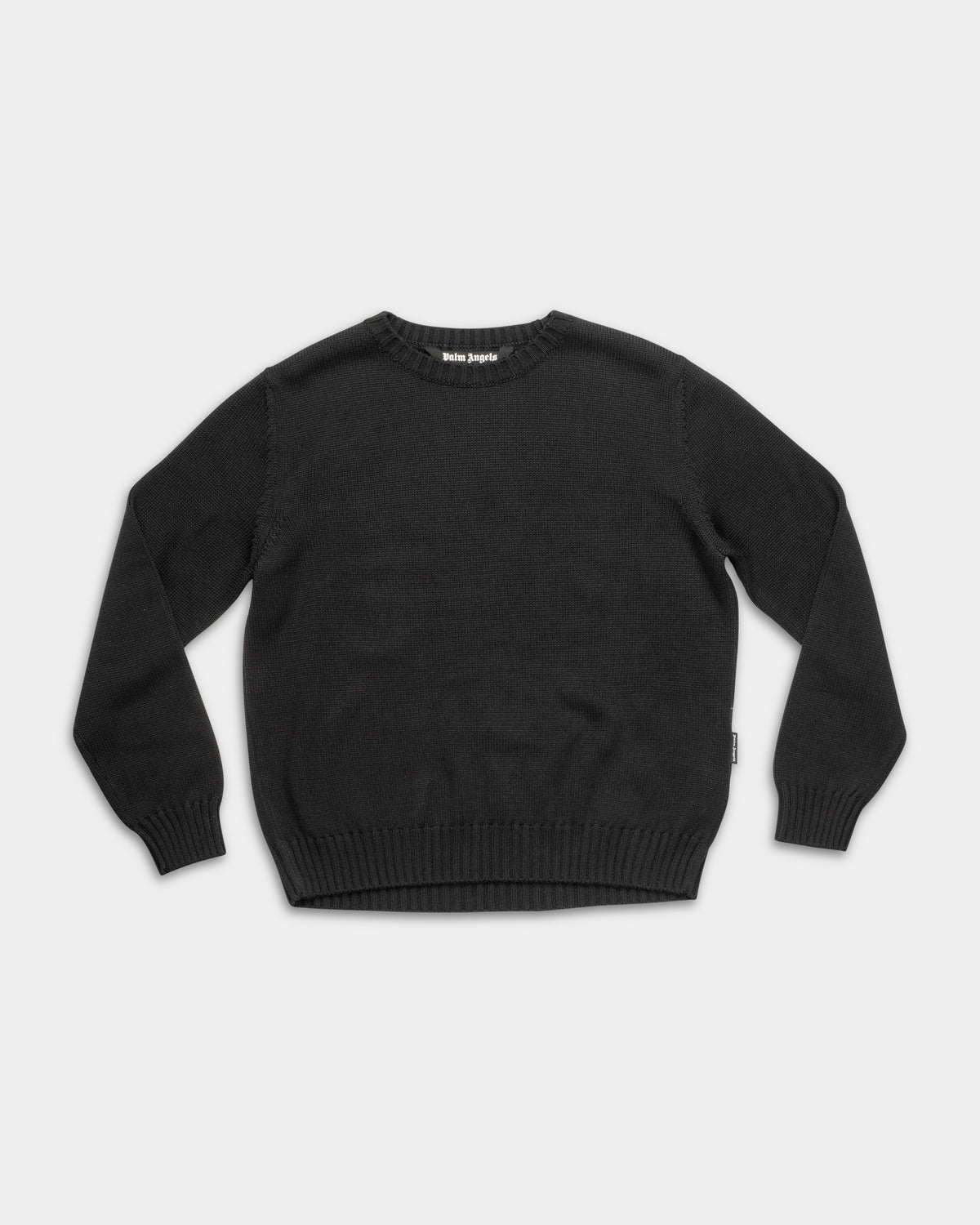 Palm Angels Men's Back Curved Logo Sweater | PMHE08BS26KNI002-1003