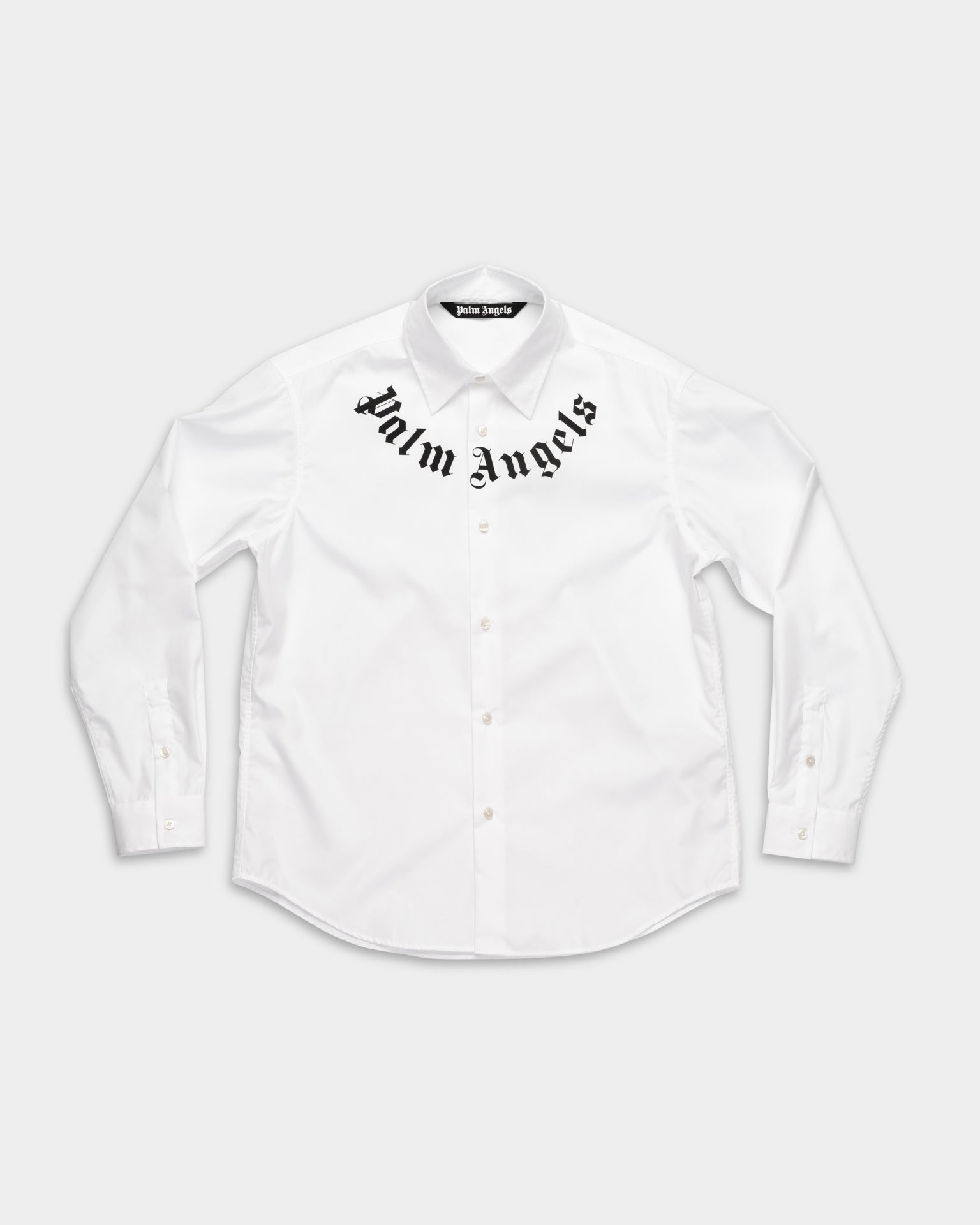 Palm Angels Men's Neck Logo Shirt L/S | PMGE04KS26FAB001-0310