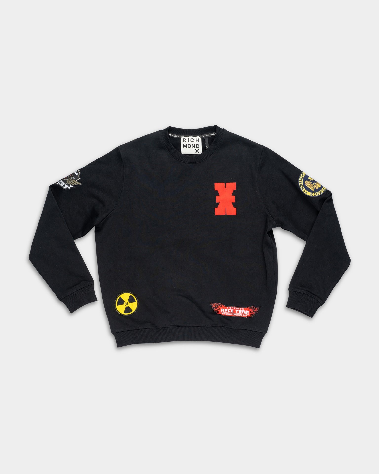 John Richmond Men's Thota Sweatshirt (Crew Neck) | UMP26241FEJSC-Black