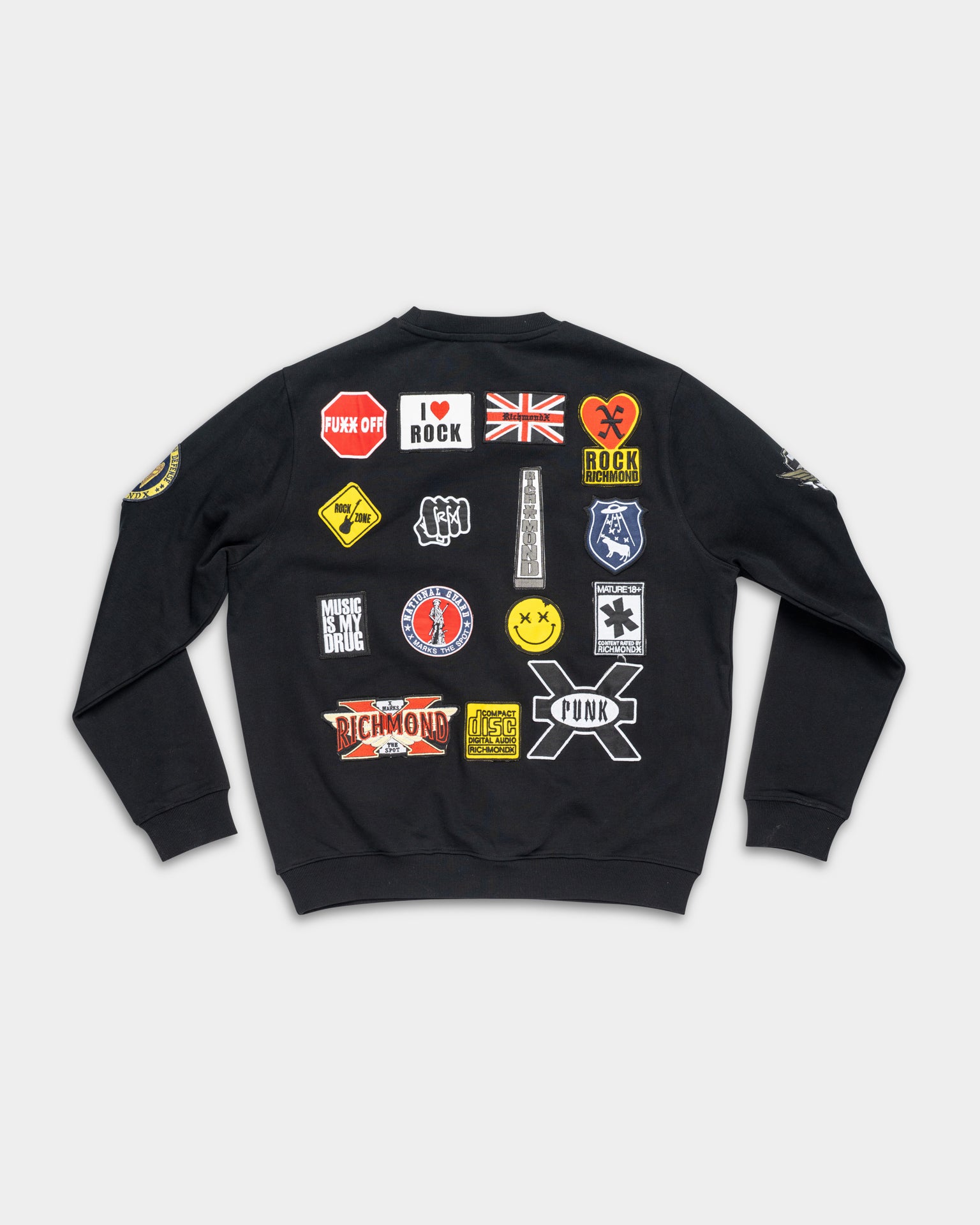 John Richmond Men's Thota Sweatshirt (Crew Neck) | UMP26241FEJSC-Black
