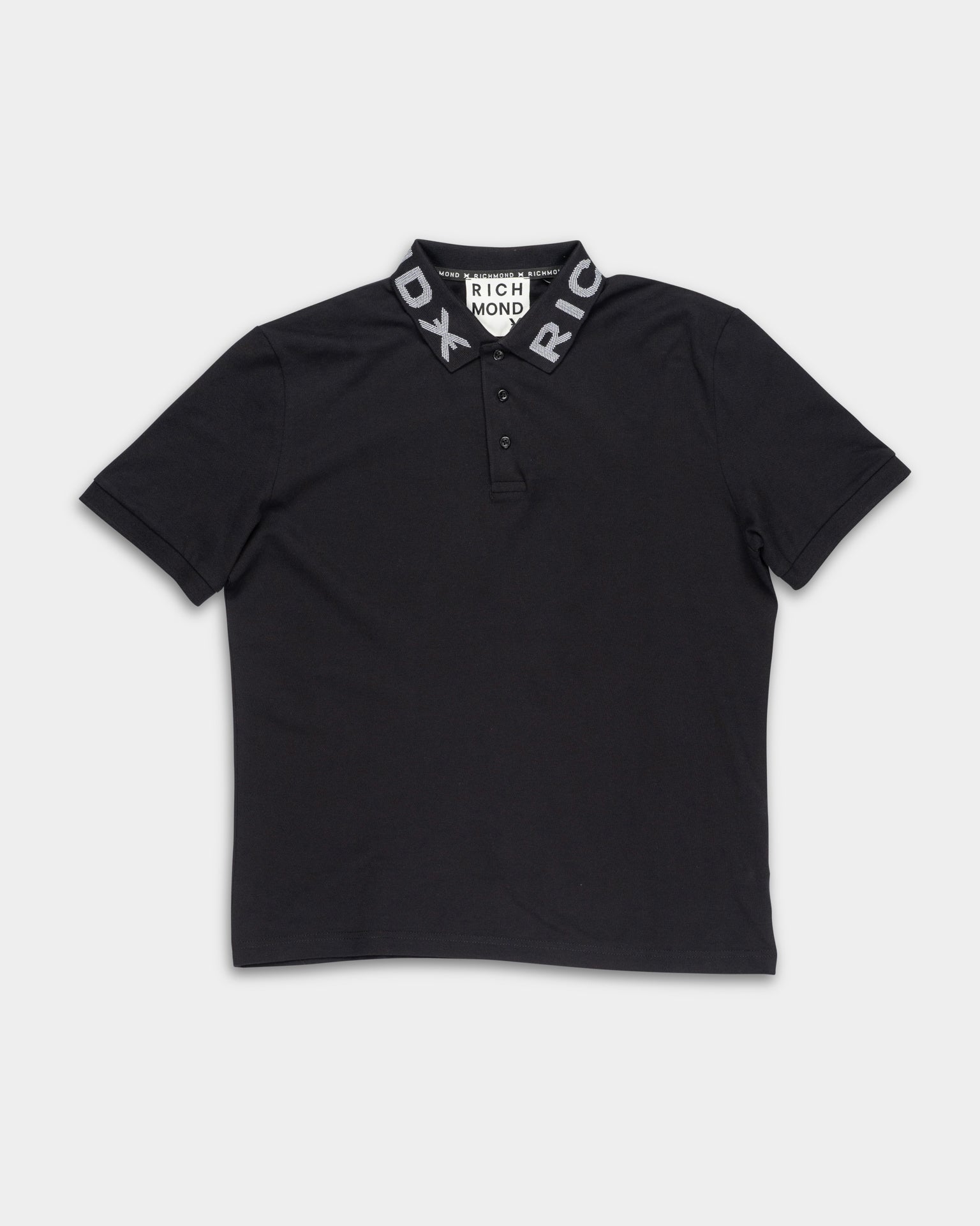 John Richmond Men's Sutle Polo | UMP26011POGKF-Black