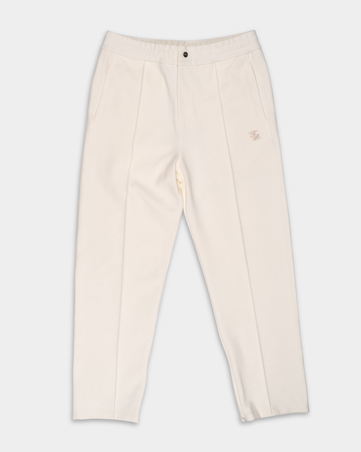 Filling Pieces Men's Coach Pants Logo Antique White | 412550500127-214