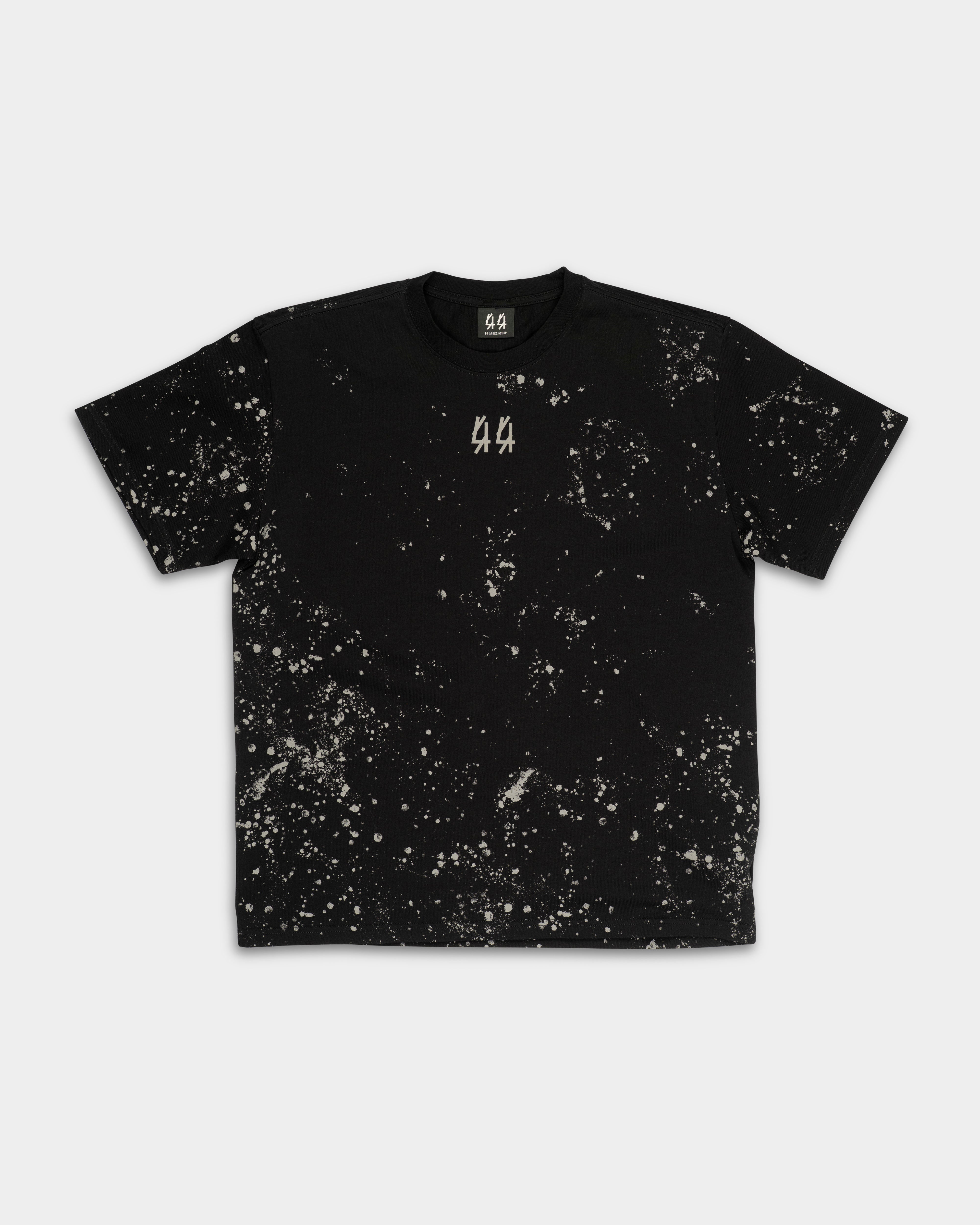 44 Label Group Men's Jersey Tee Black/44 Stain Grey | FA706-P773