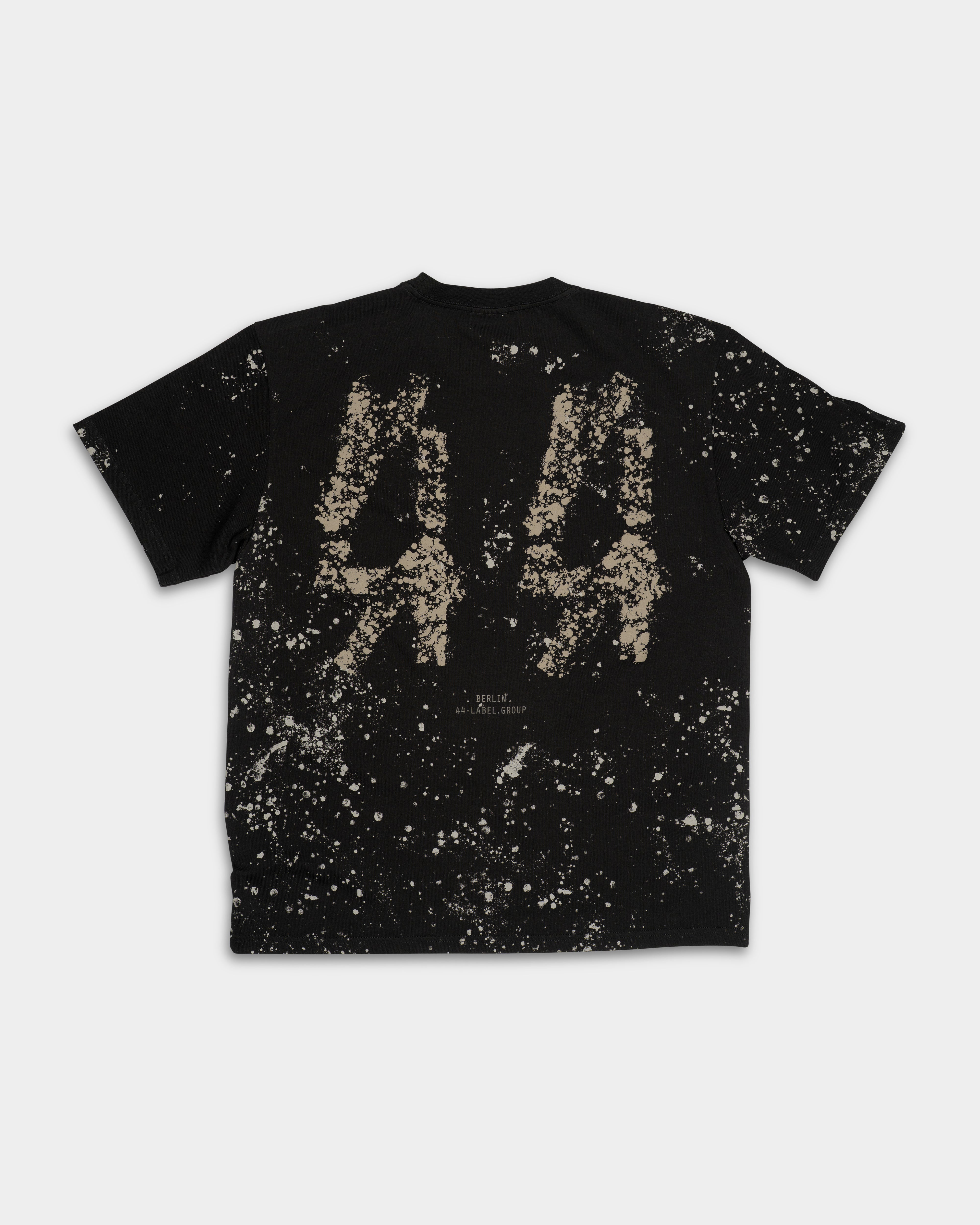 44 Label Group Men's Jersey Tee Black/44 Stain Grey | FA706-P773