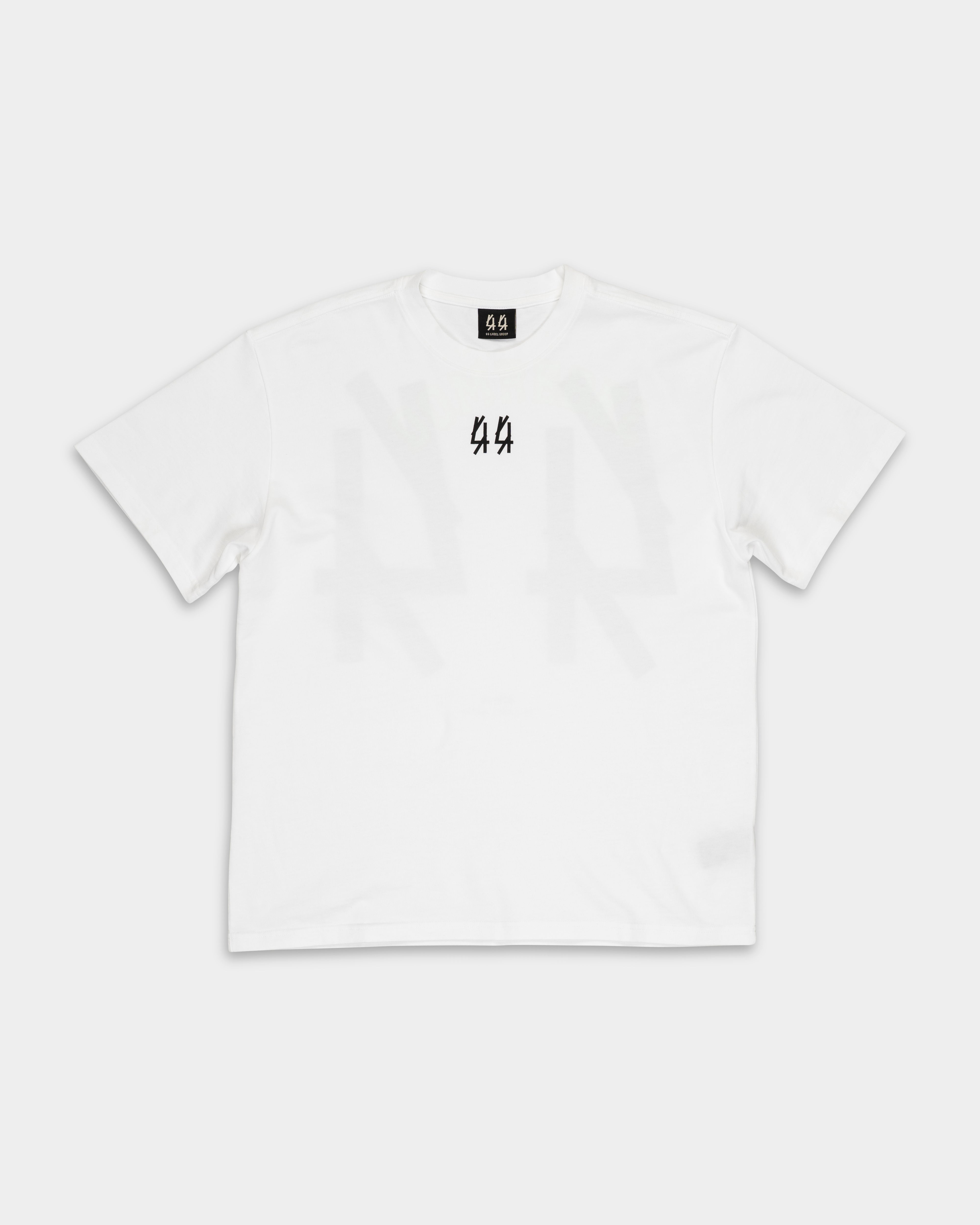 44 Label Group Men's Jersey Tee Optical White/44 Black | FA706-P732