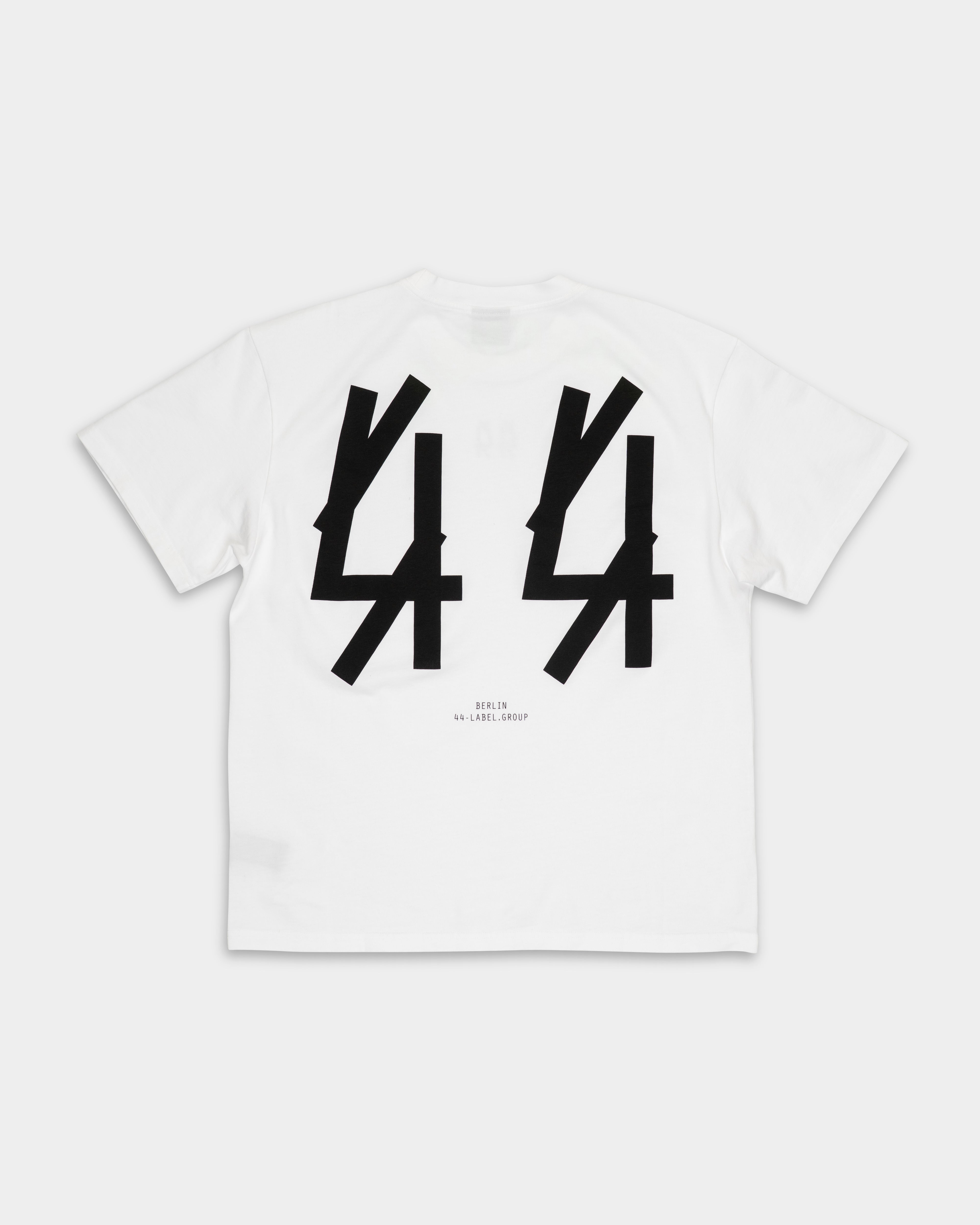44 Label Group Men's Jersey Tee Optical White/44 Black | FA706-P732