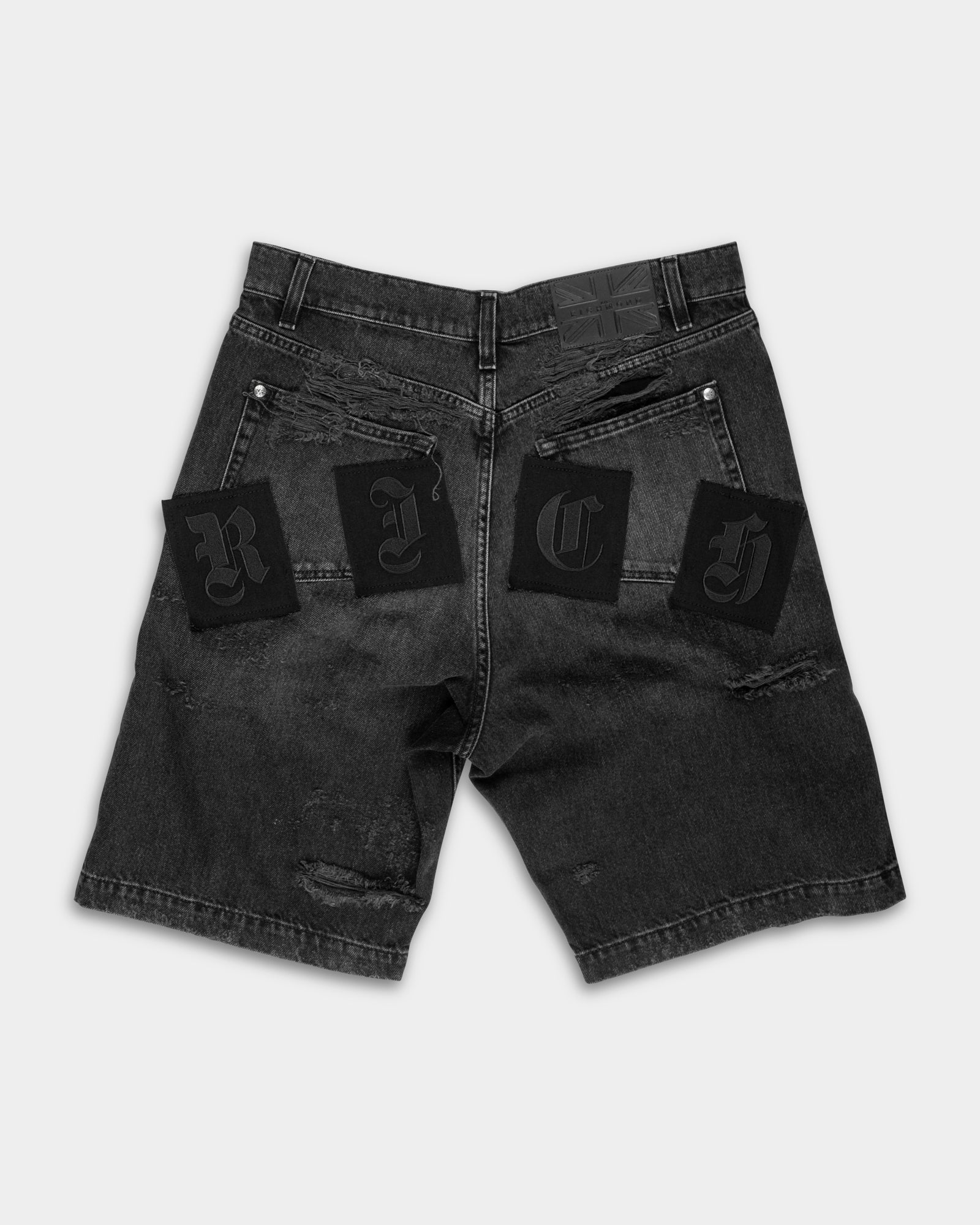 John Richmond Mens Bermuda Denim Omil | RMP26022BEI5-Black