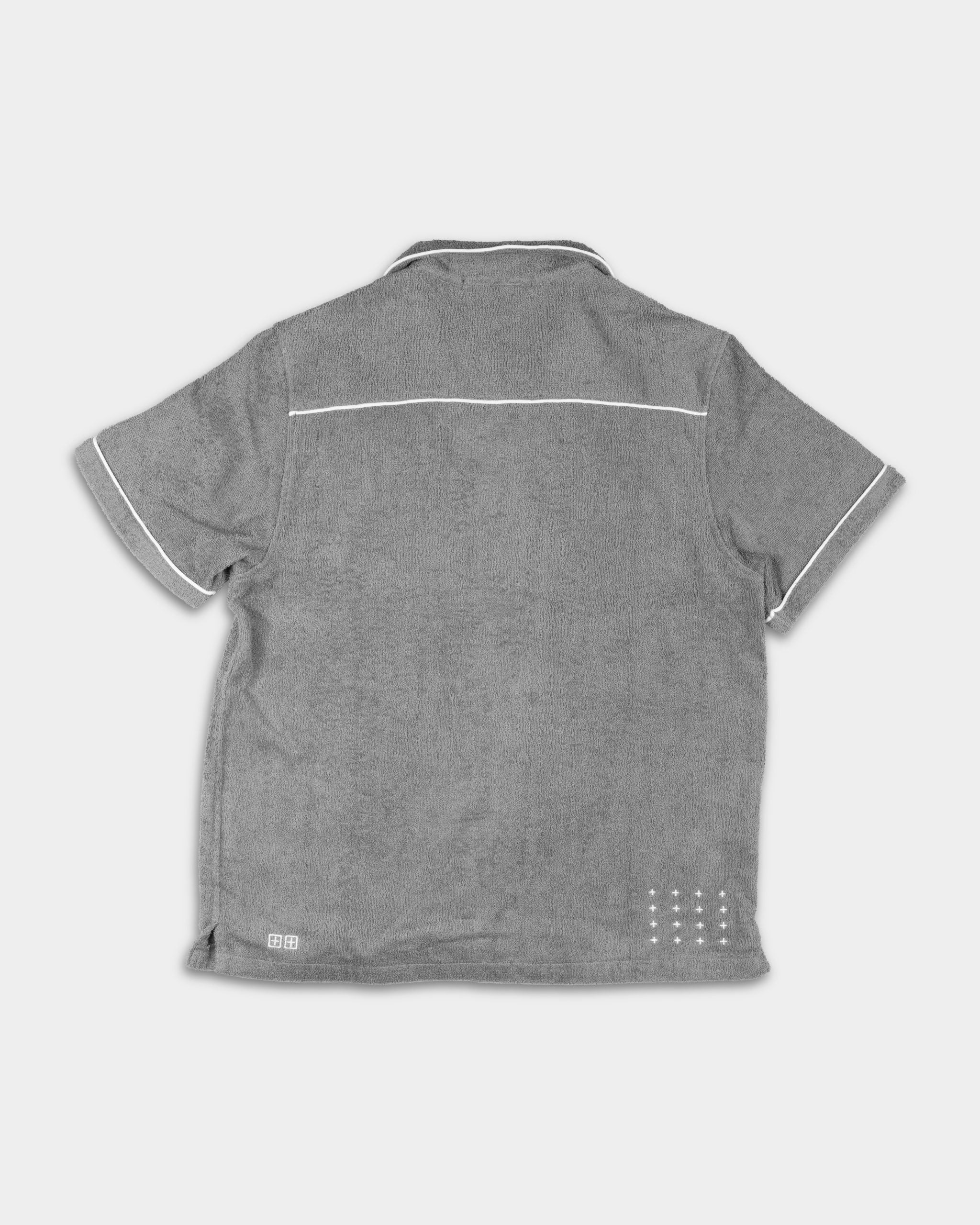 Ksubi Men's Knitted Lounge SS Resort Shirt MPF25SH006 GRY