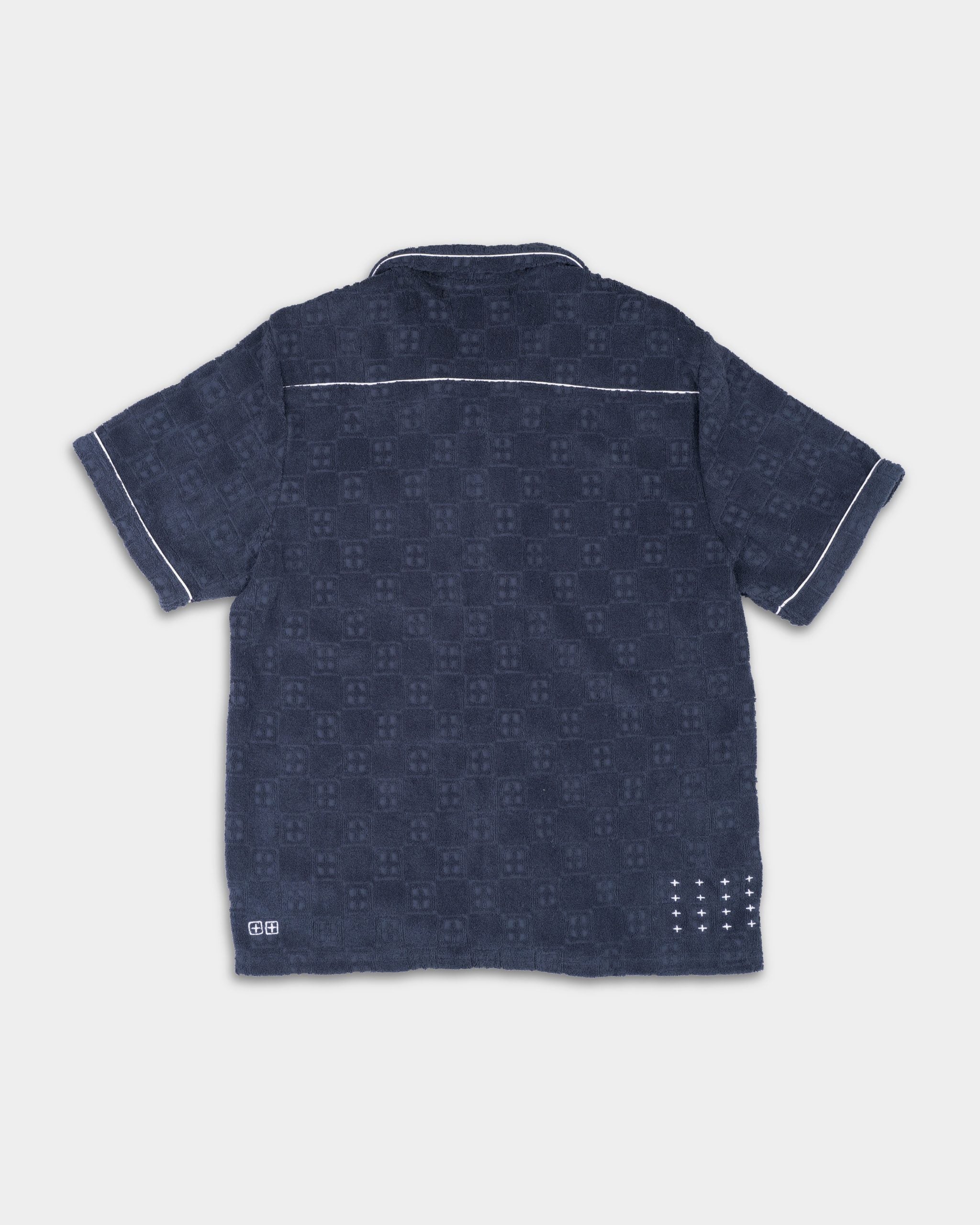 Ksubi Men's Knitted Lounge SS Resort Shirt MPF25SH015 BLU
