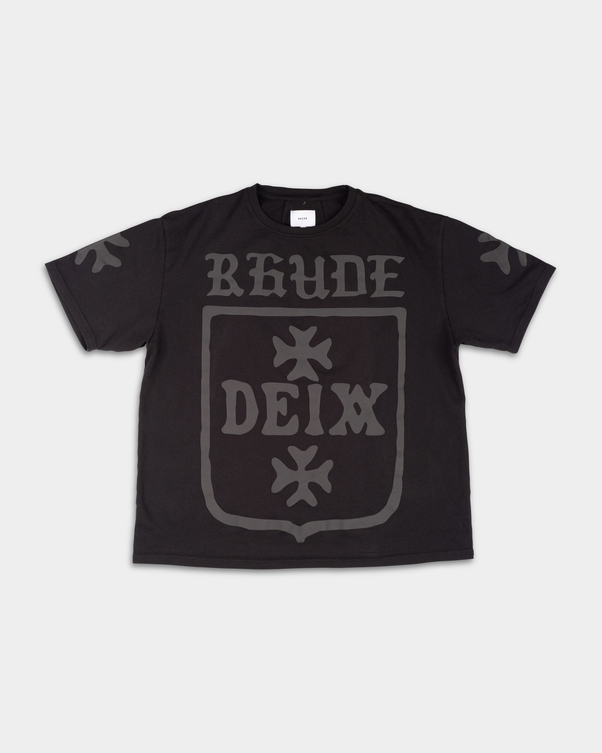 Rhude Men's Deix Shield Oversized Tee Black | Hydraulics Stores