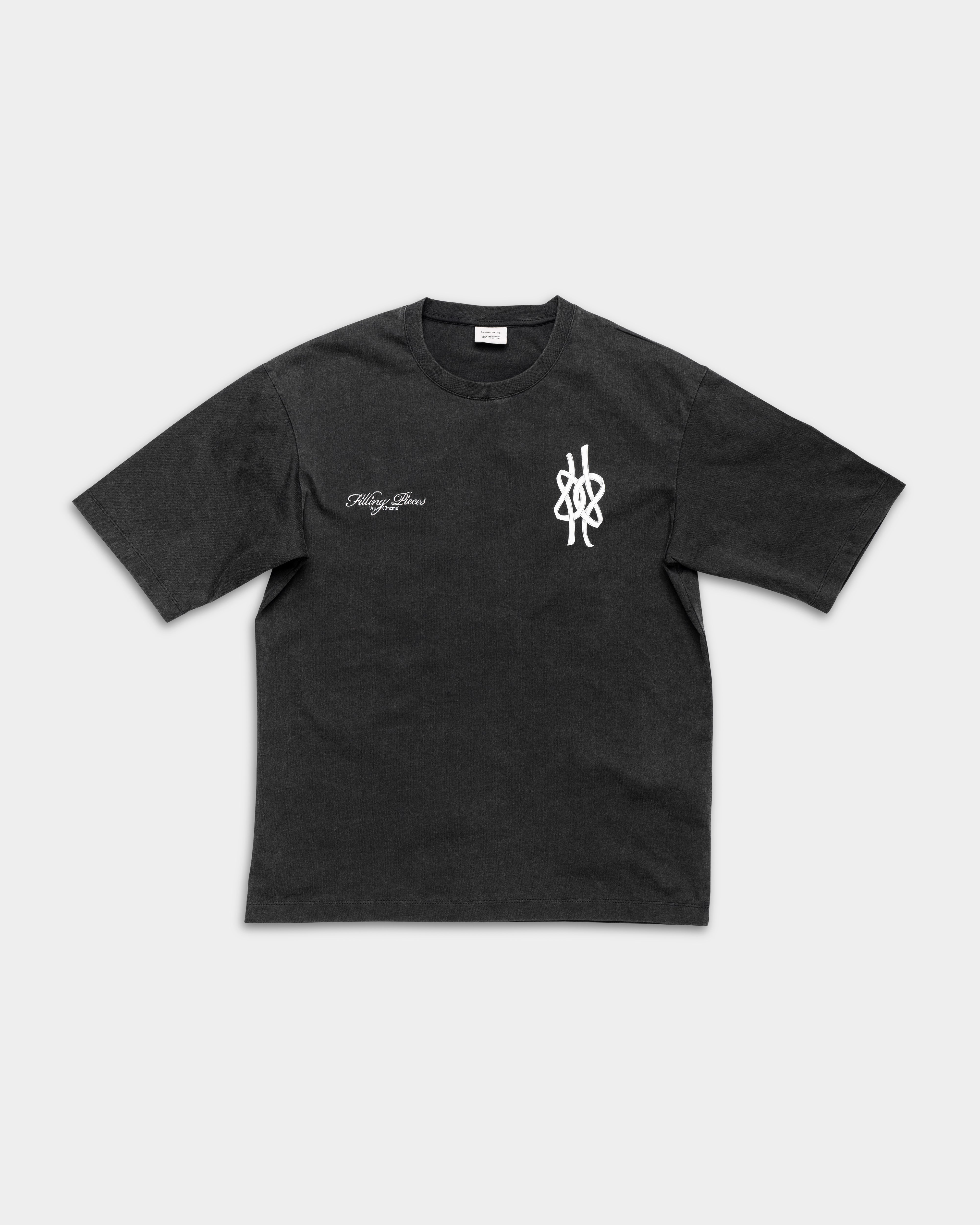 Filling Pieces Mens T Shirt Boxy Film Strip Vintage Black | 422620501361-136