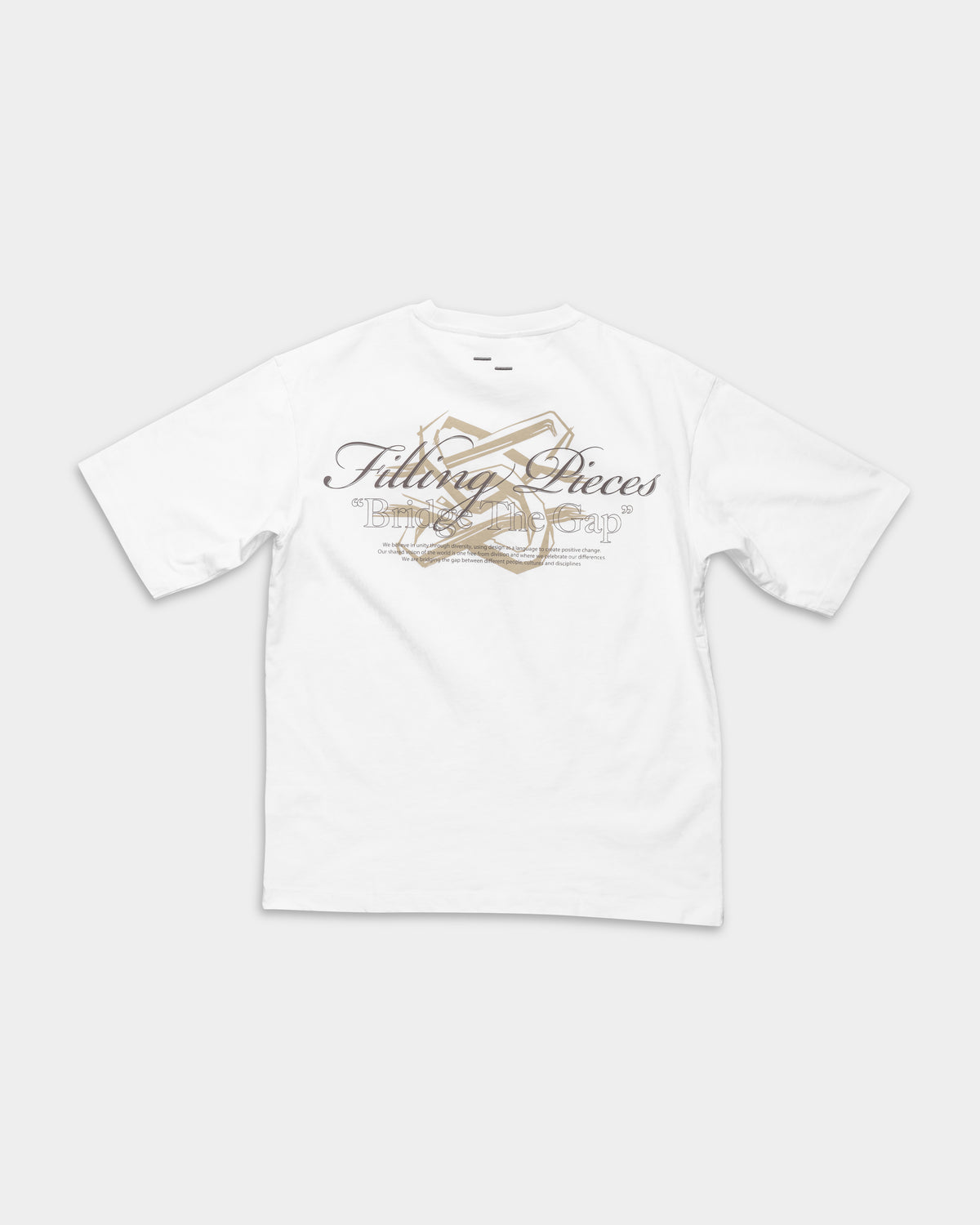Filling Pieces Mens T Shirt Boxy Bridge The Gap White | 422620501387-110