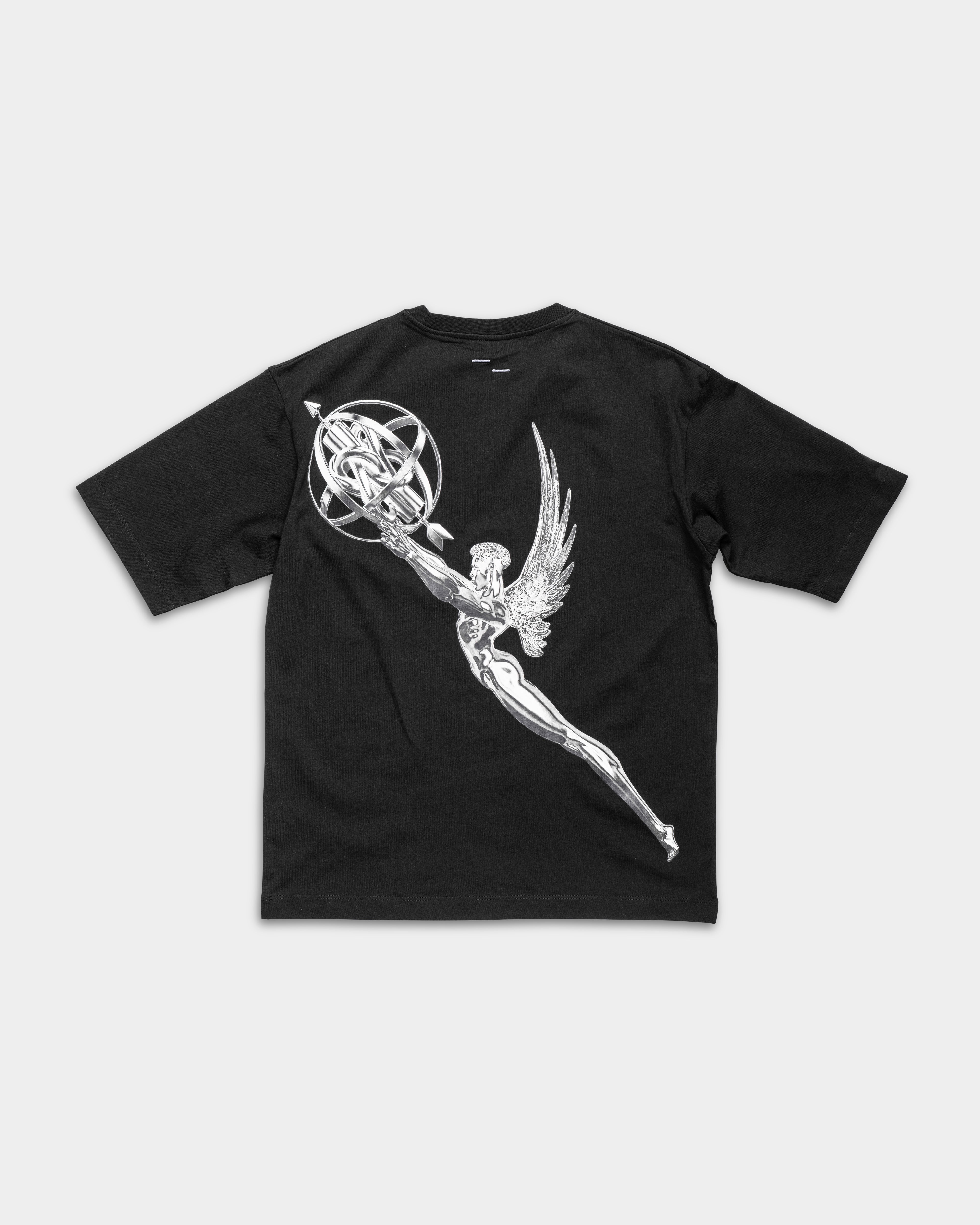 Filling Pieces Mens T Shirt Boxy Chrome Trophy Black | 422620501389-130