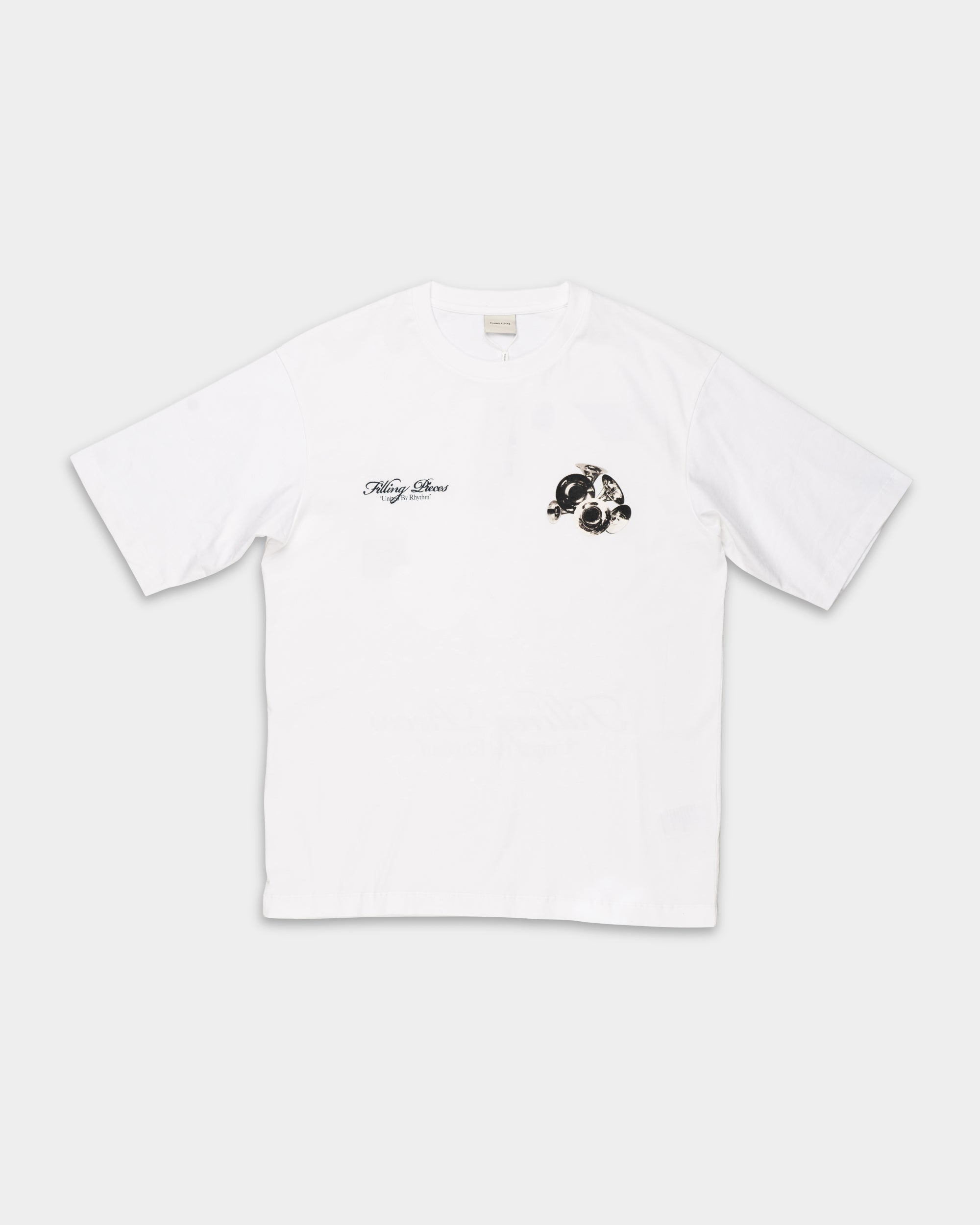Filling Pieces Men's T Shirt Boxy Bouquet White | 422520501122-110