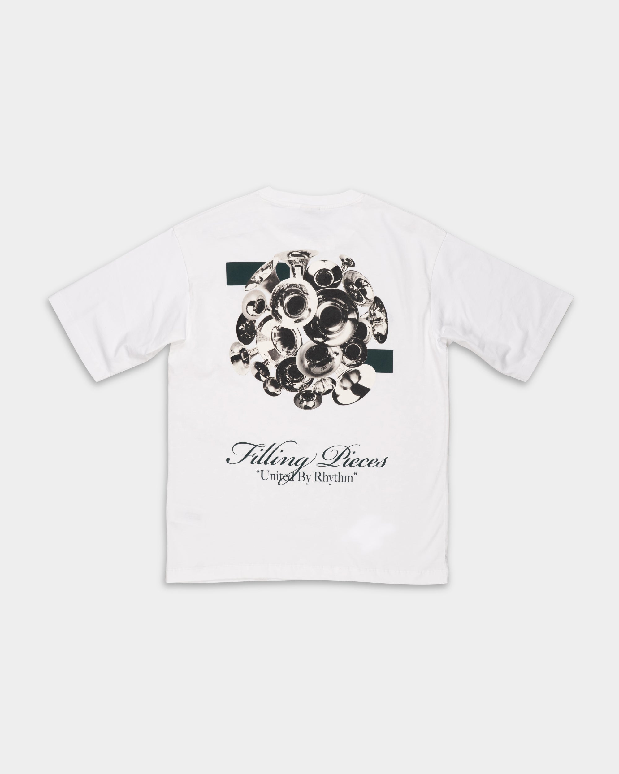 Filling Pieces Men's T Shirt Boxy Bouquet White | 422520501122-110