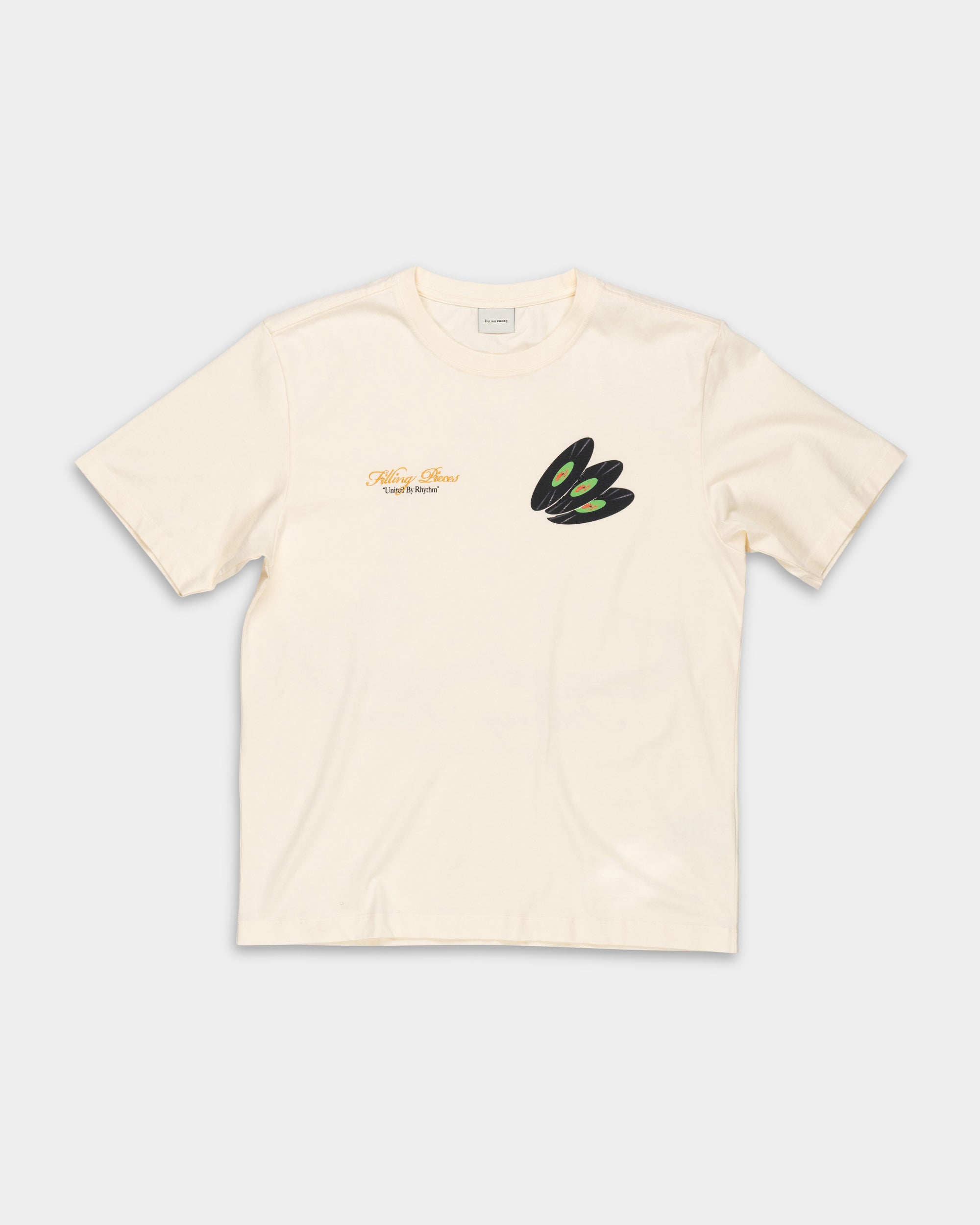Filling Pieces Men's T Shirt DJ Antique White | 422520500241-214