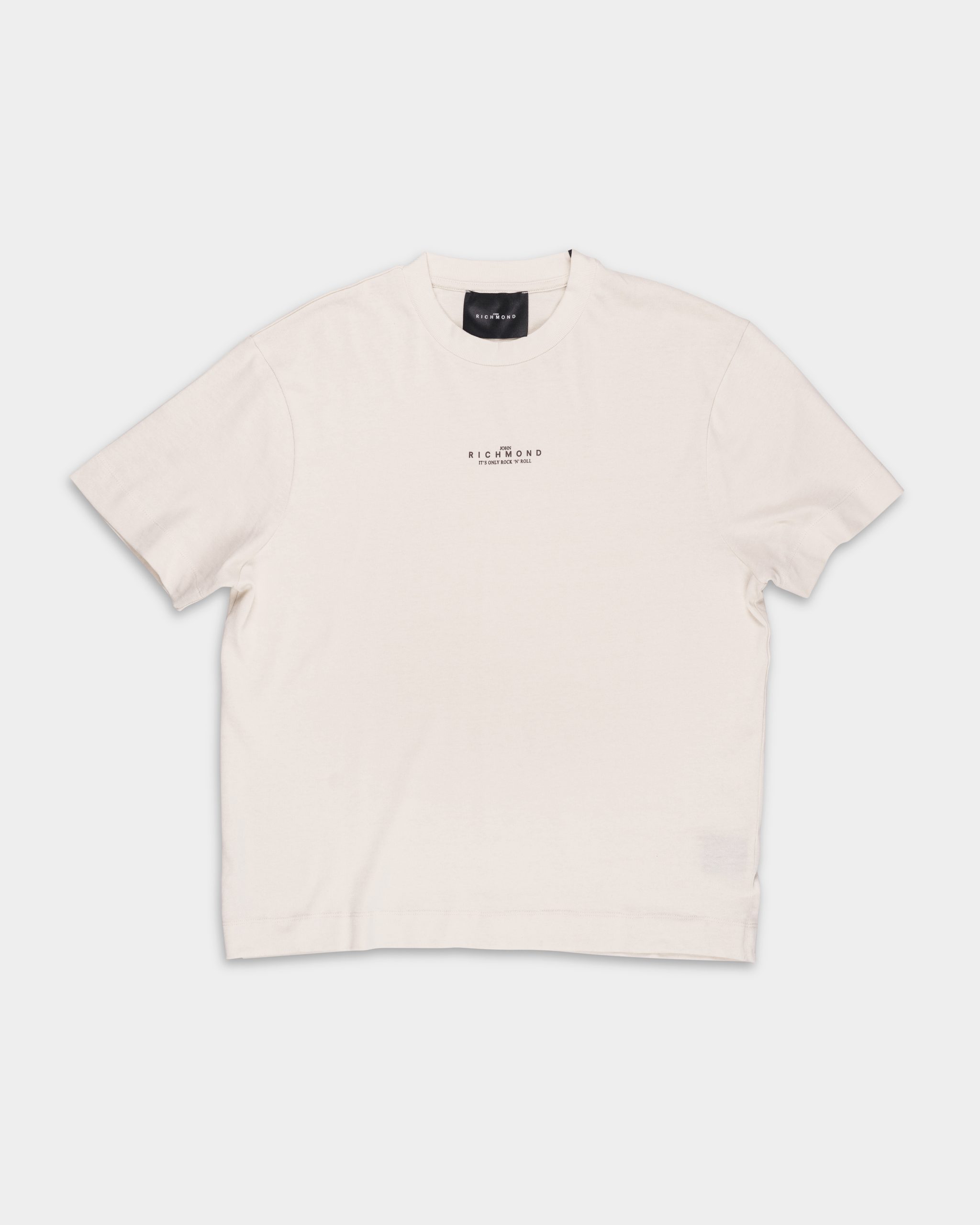 John Richmond Men's T Shirt Hermoso| HMP25069TST9-Wht Cap/Bk