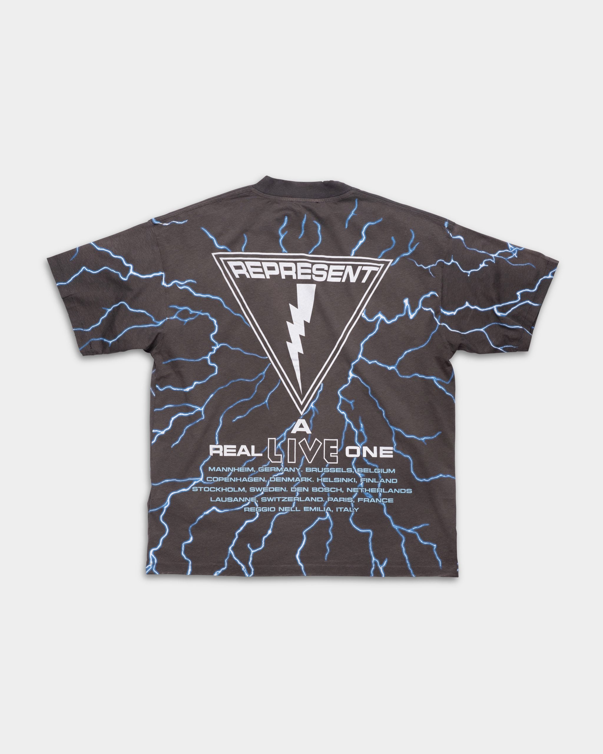 Represent Men's Iron Maiden x A Real Live One T Shirt | MLM100587-17-Stained Brown