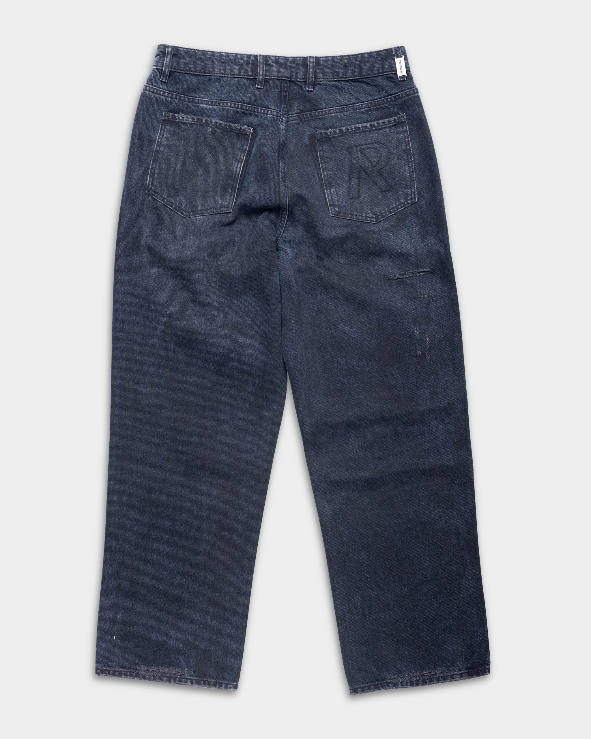 Represent Men's R3 Distressed Baggy Denim | MLM100334-01-Petrol