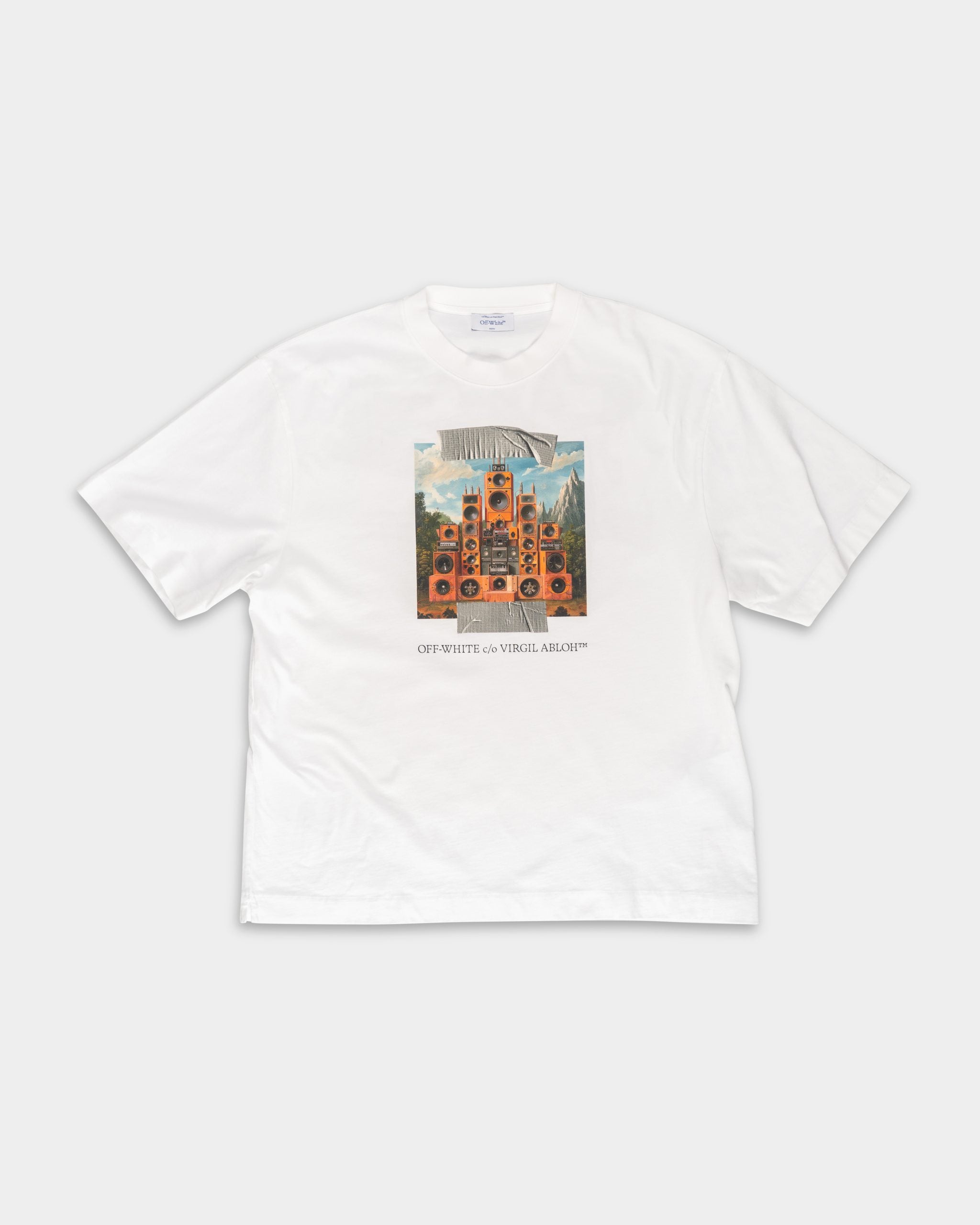 Off White Men's Train Off Skate SS Tee | A120F5J0040110-White/Black